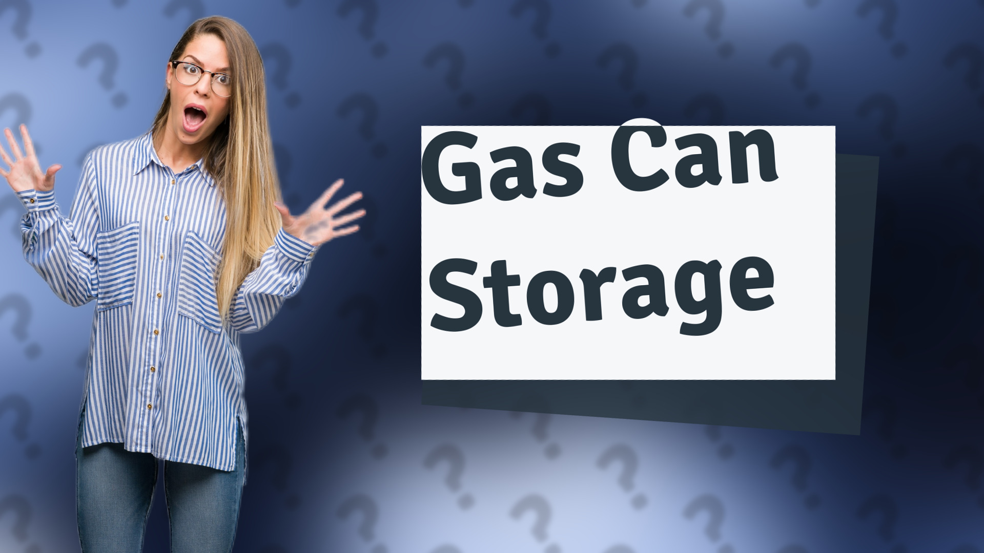 Gas Can Storage