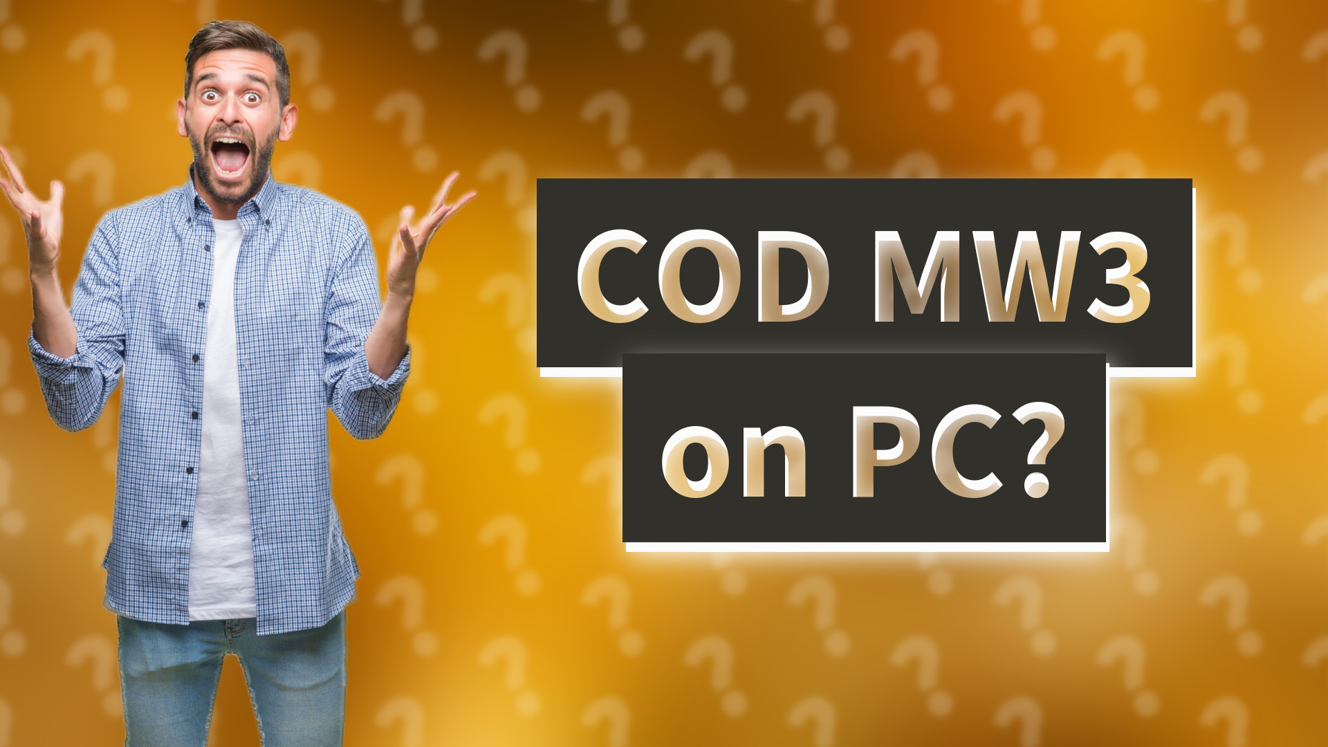 COD MW3 on PC?