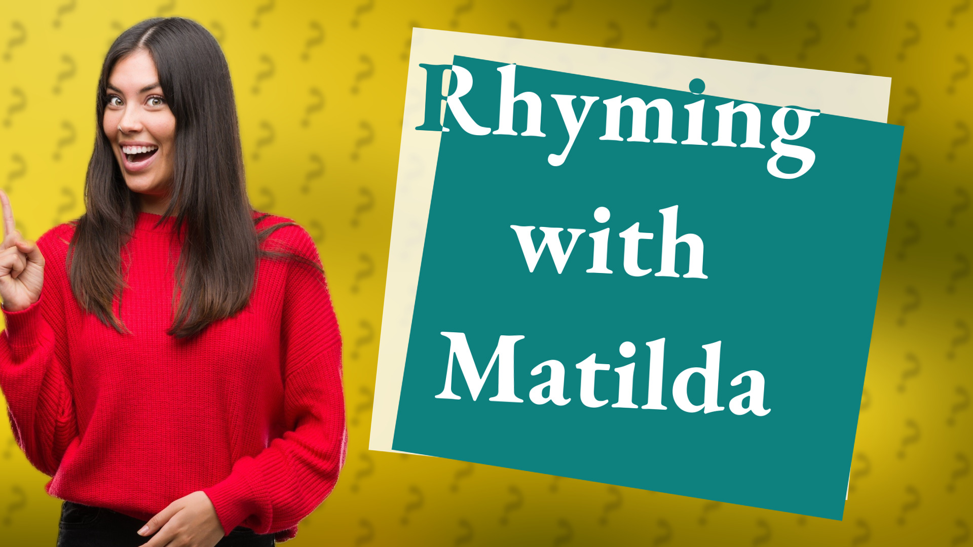 Rhyming with Matilda