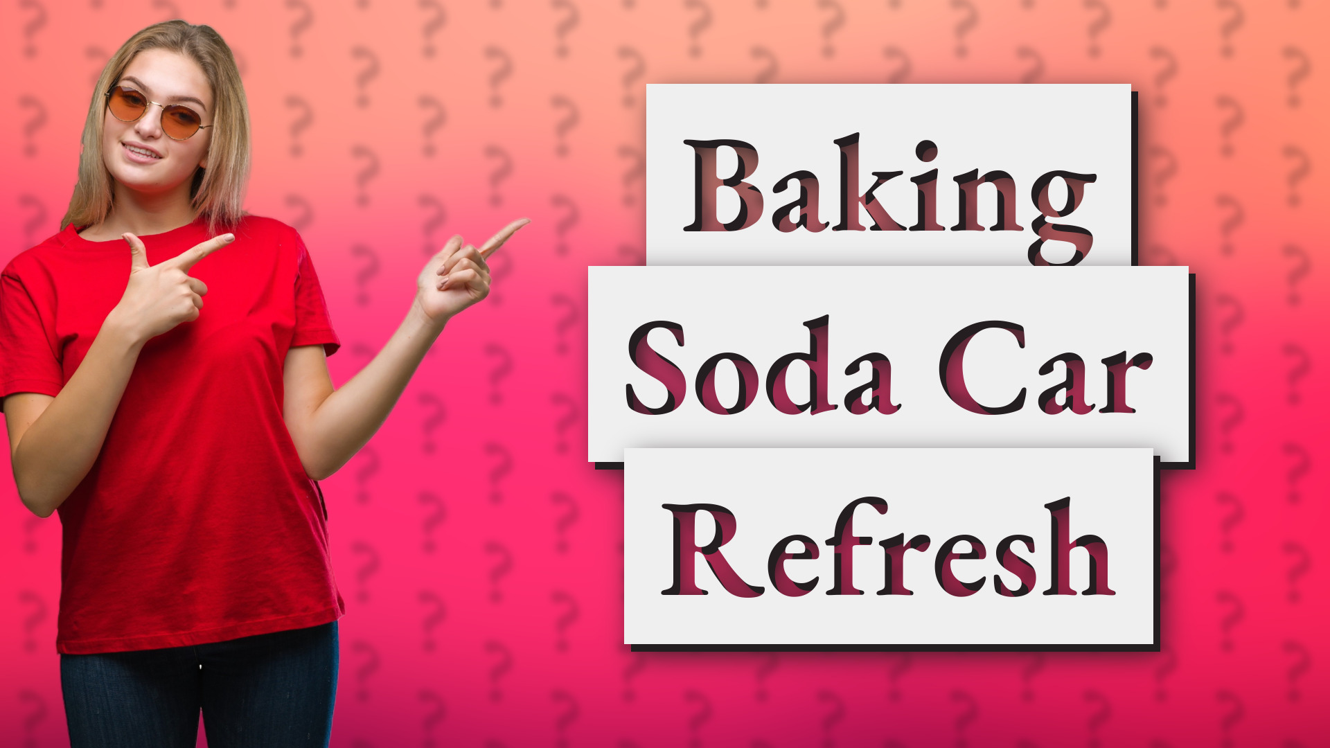 Baking Soda Car Refresh