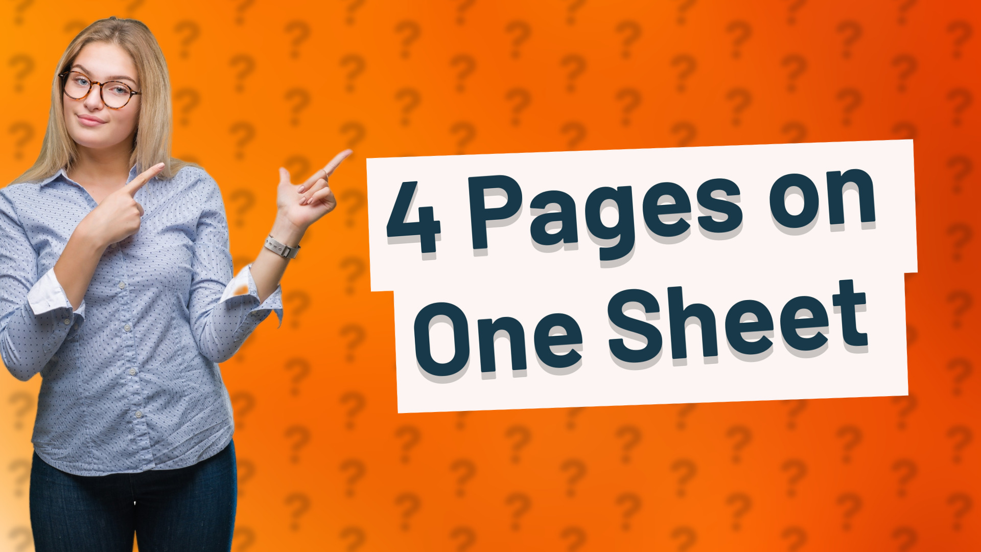 4 Pages on One Sheet