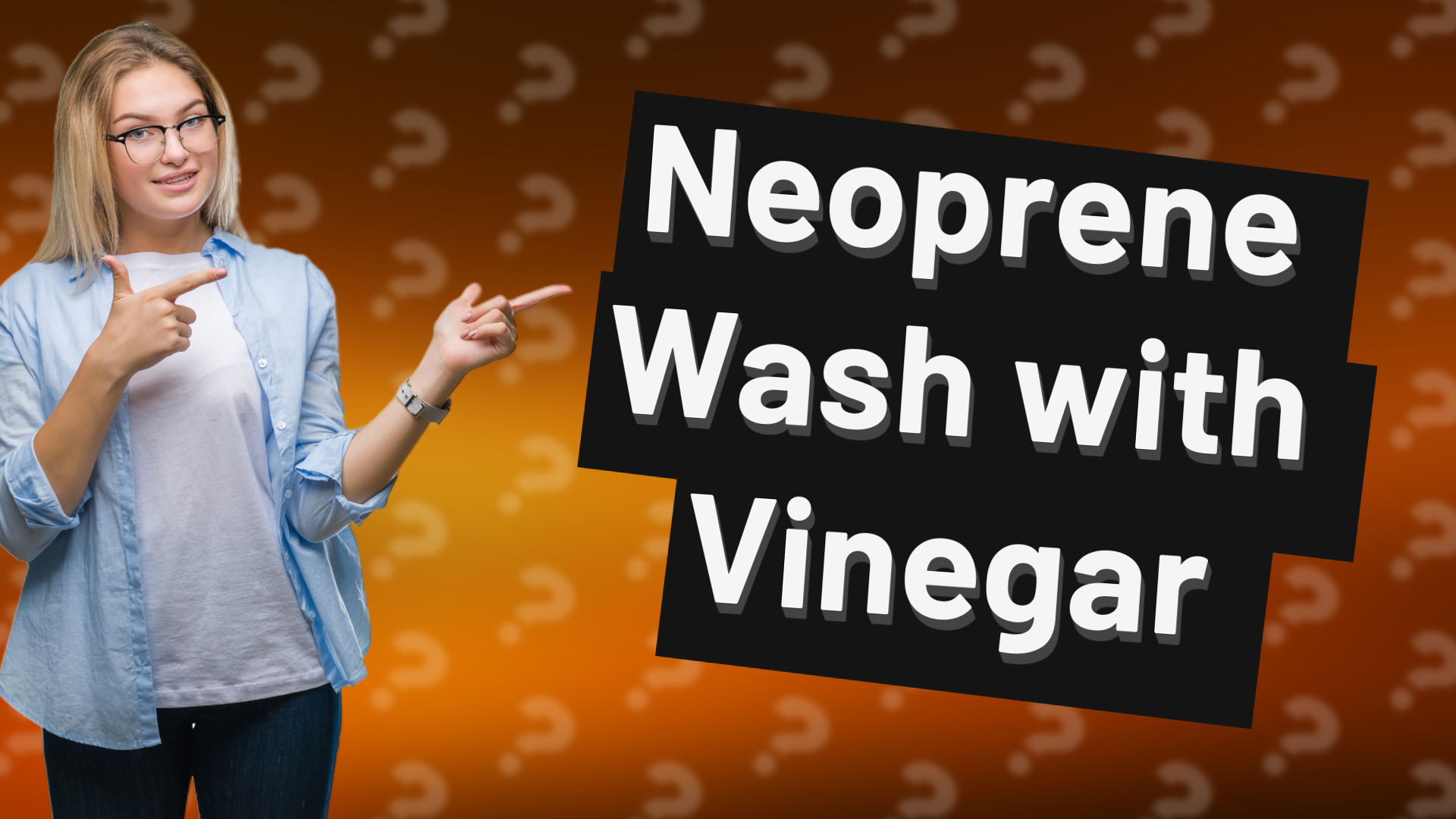 Neoprene Wash with Vinegar