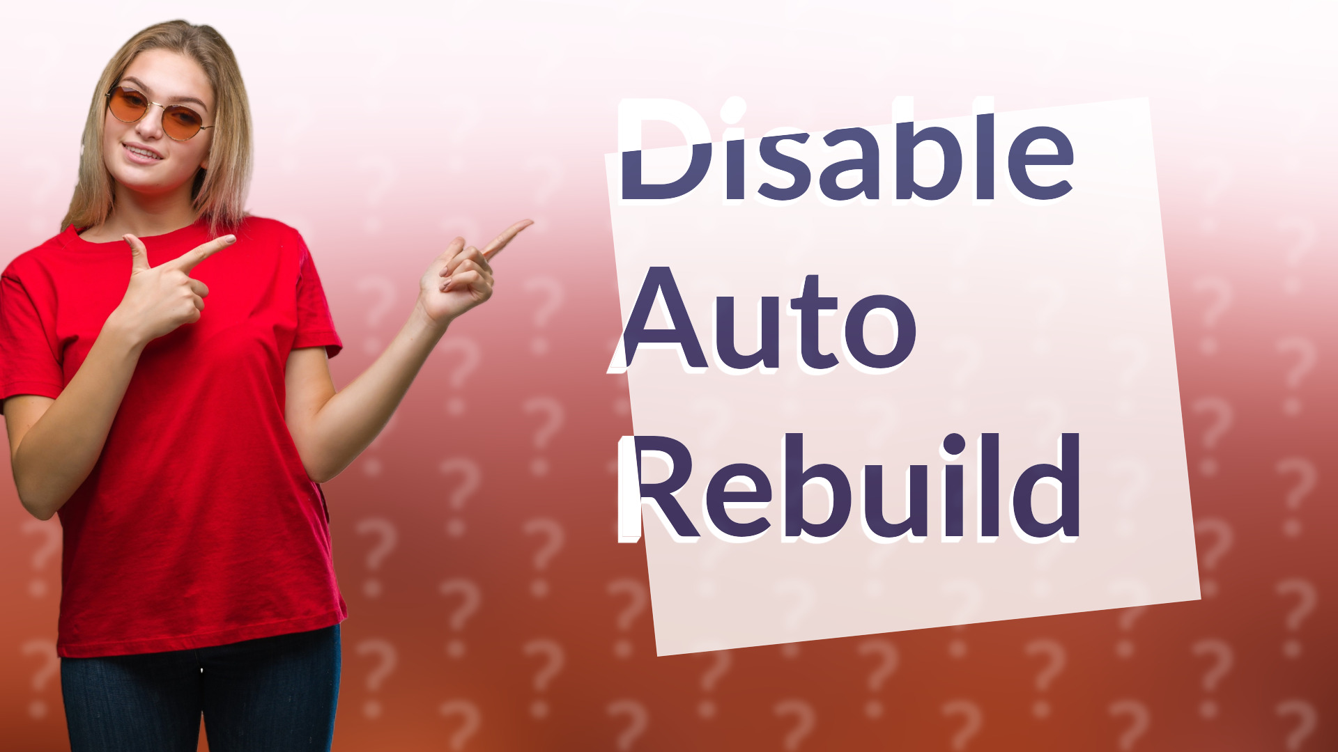 Disable Auto Rebuild