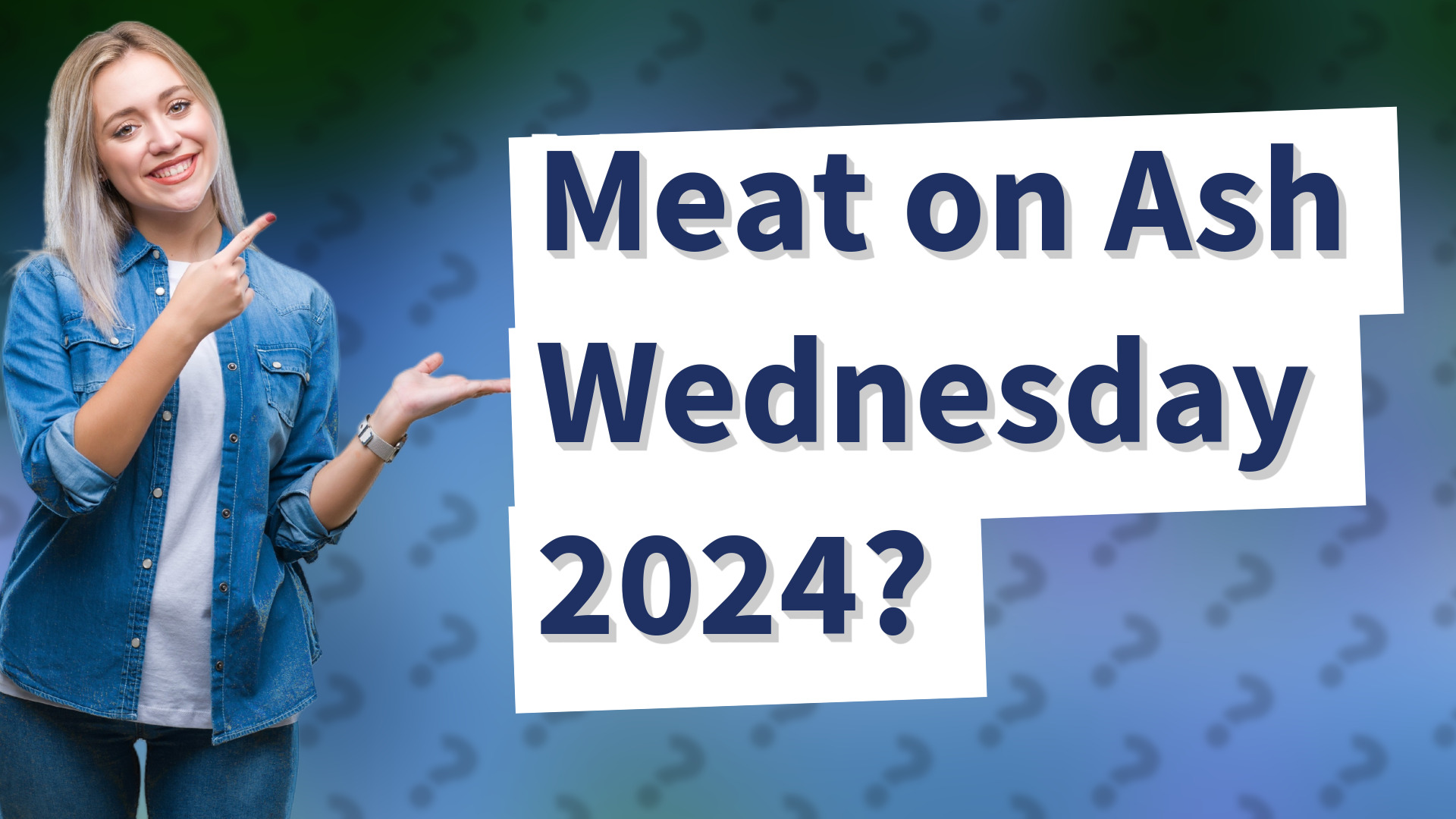 Meat on Ash Wednesday 2024?