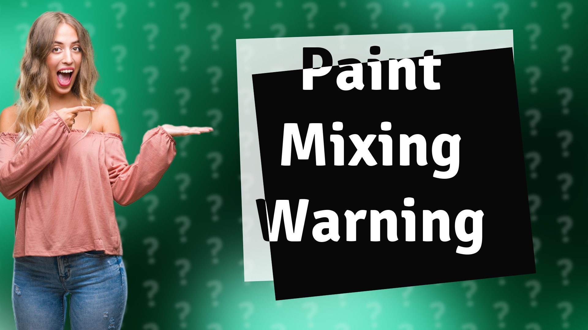 Paint Mixing Warning