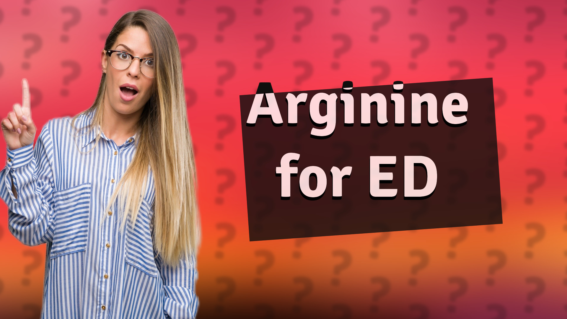 Arginine for ED