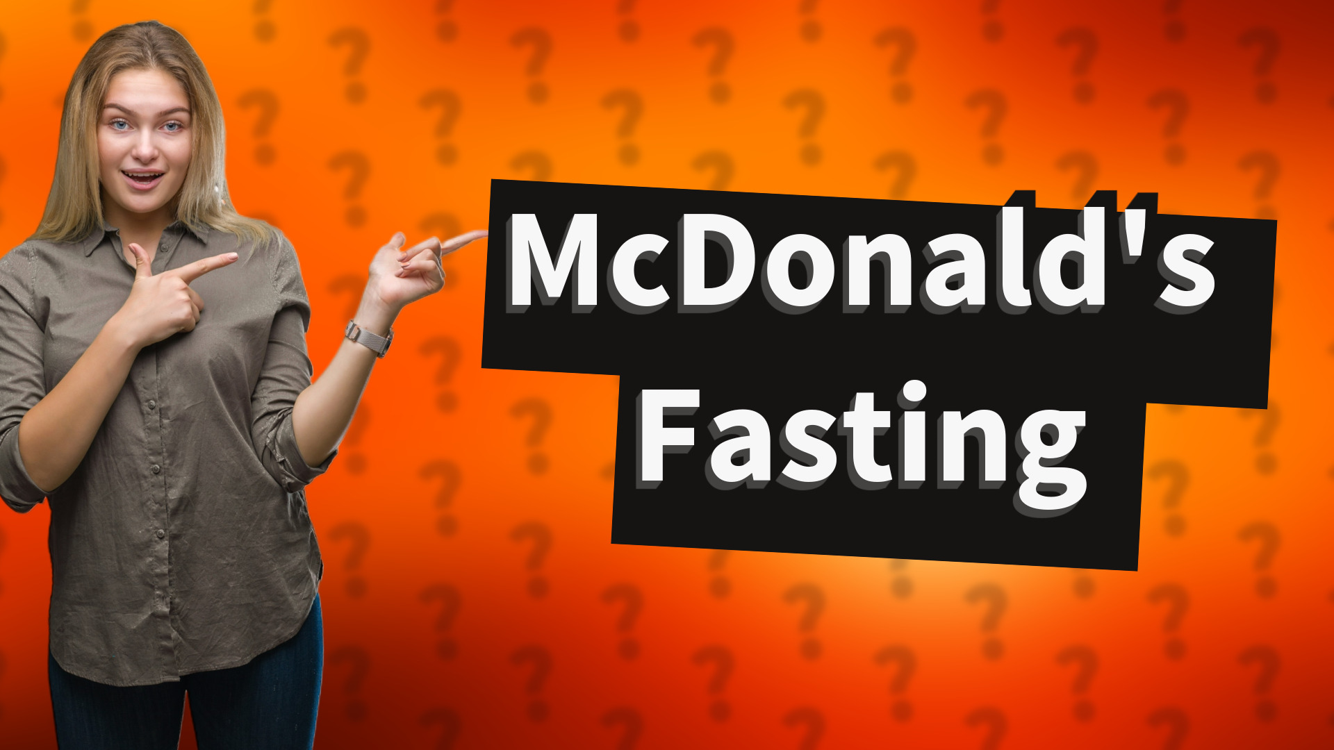 McDonald's Fasting