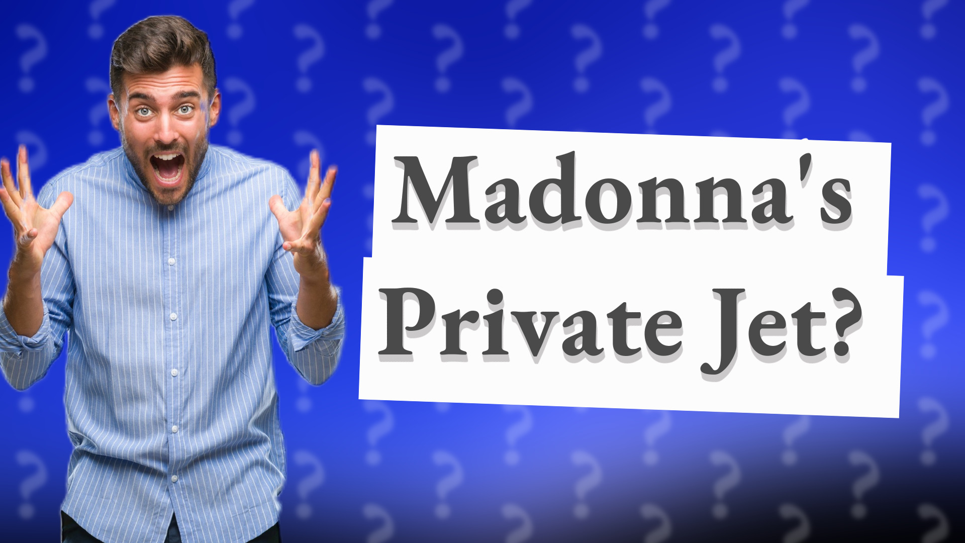 Madonna's Private Jet?