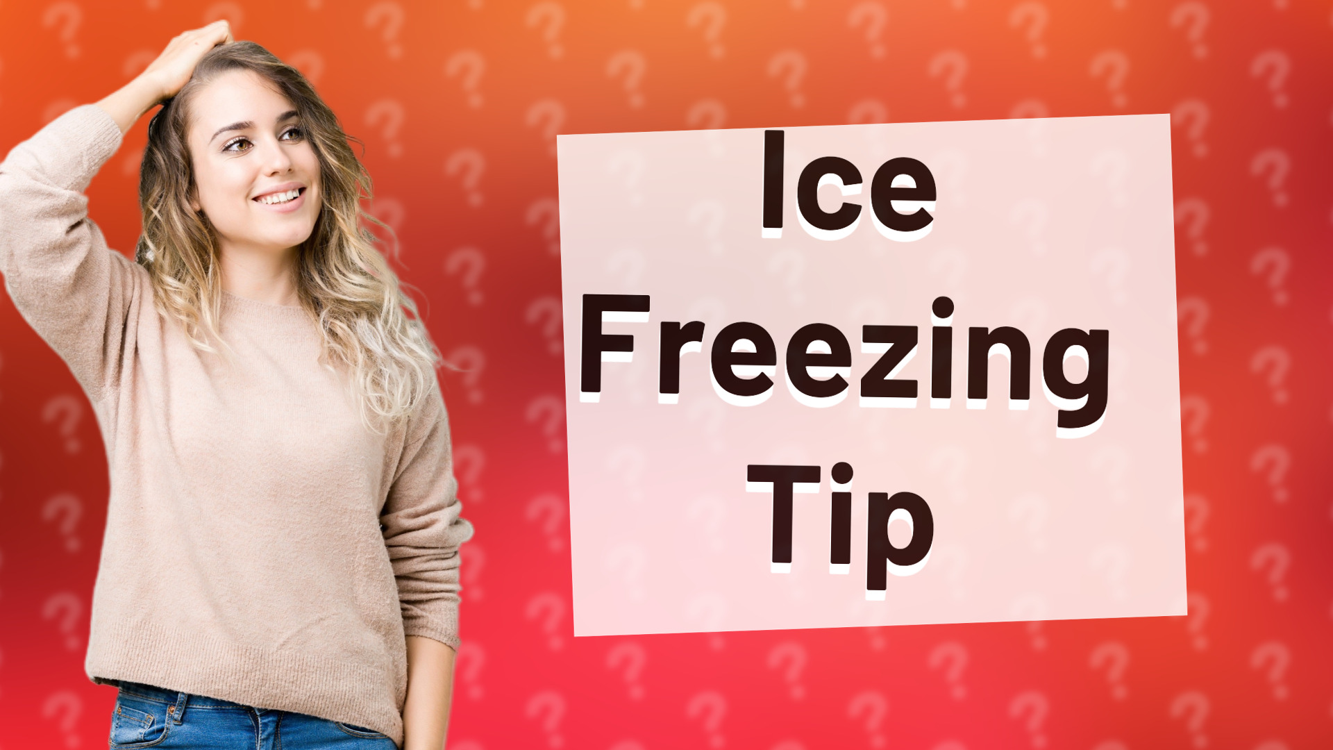Ice Freezing Tip