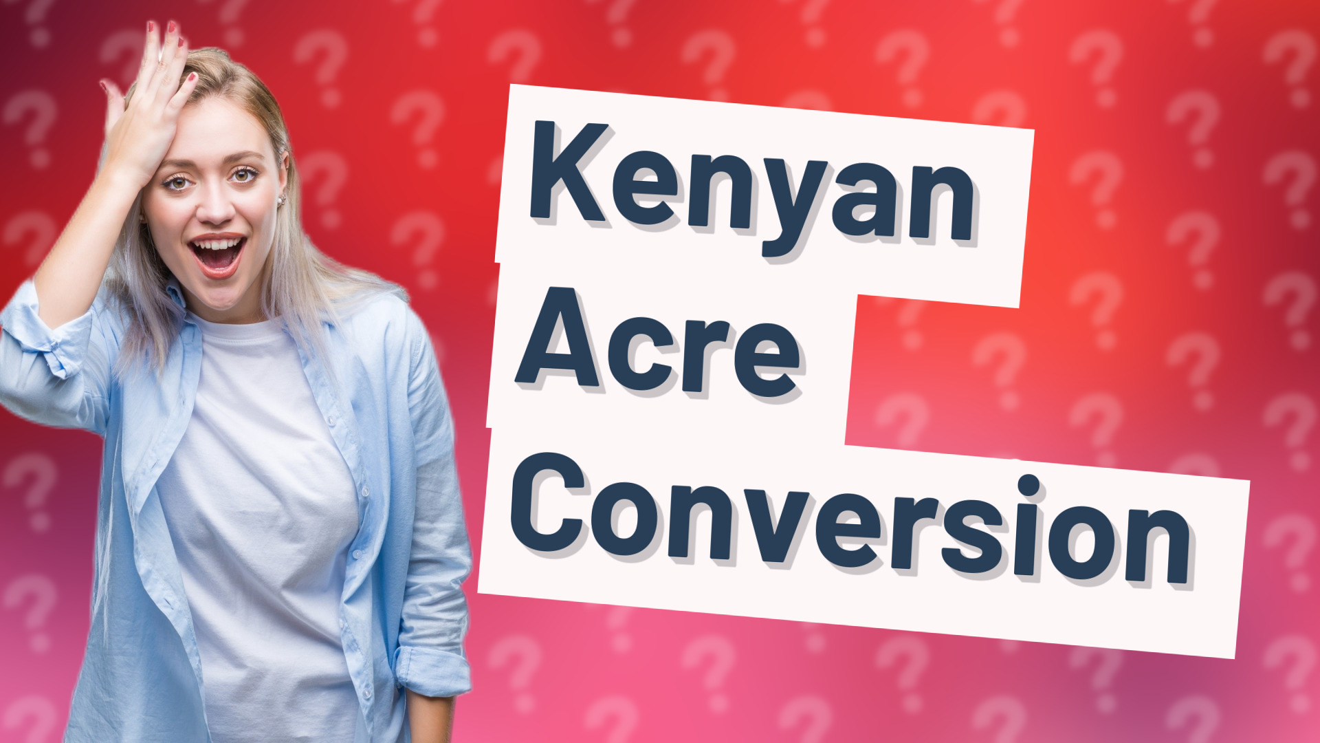 Kenyan Acre Conversion
