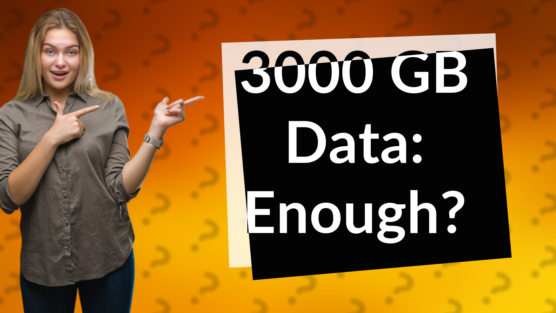 3000 GB Data: Enough?