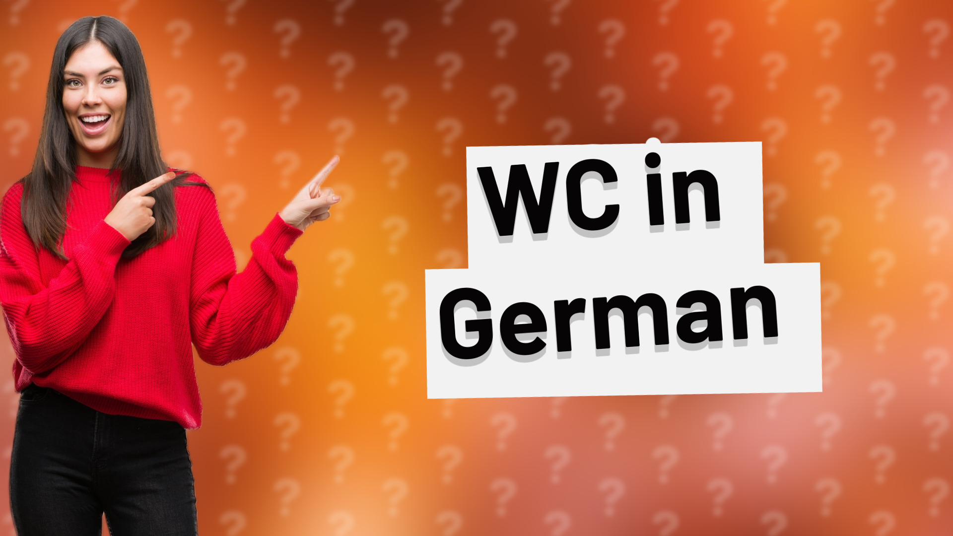WC in German