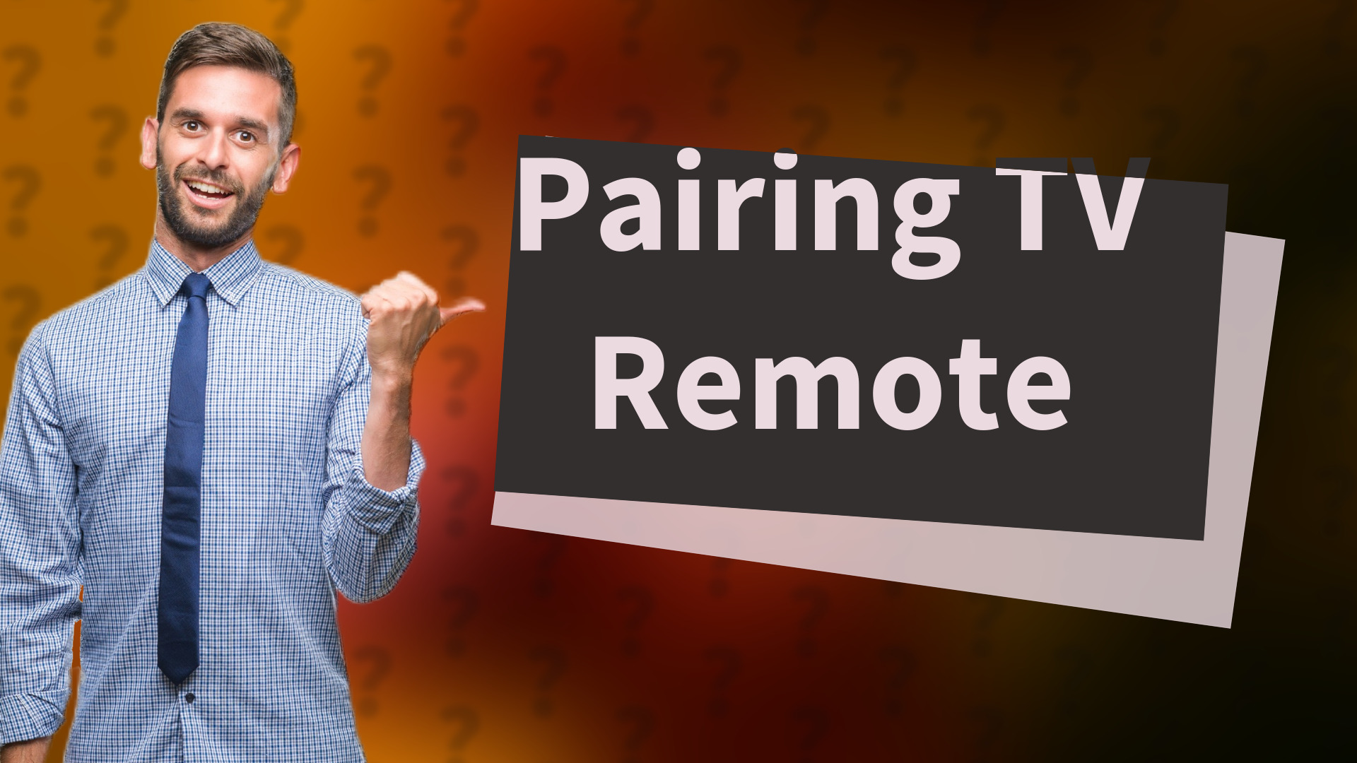 Pairing TV Remote