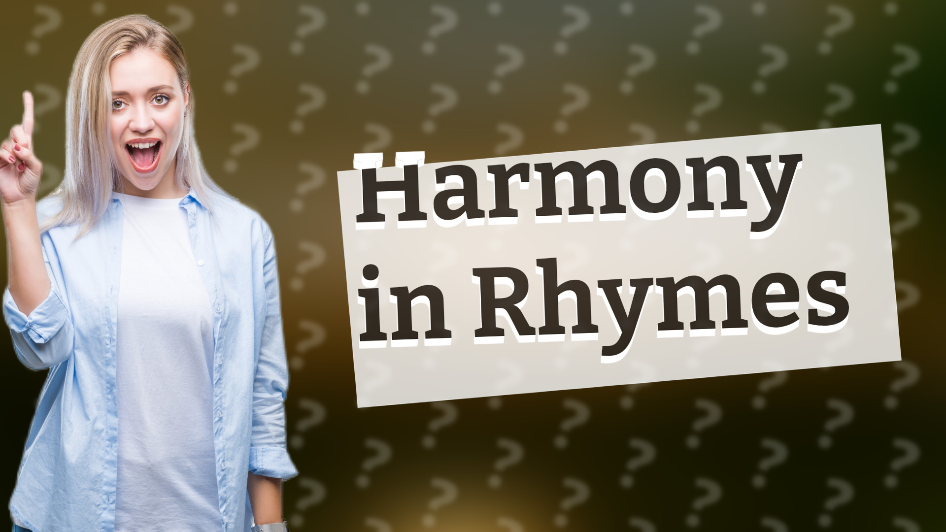 Harmony in Rhymes