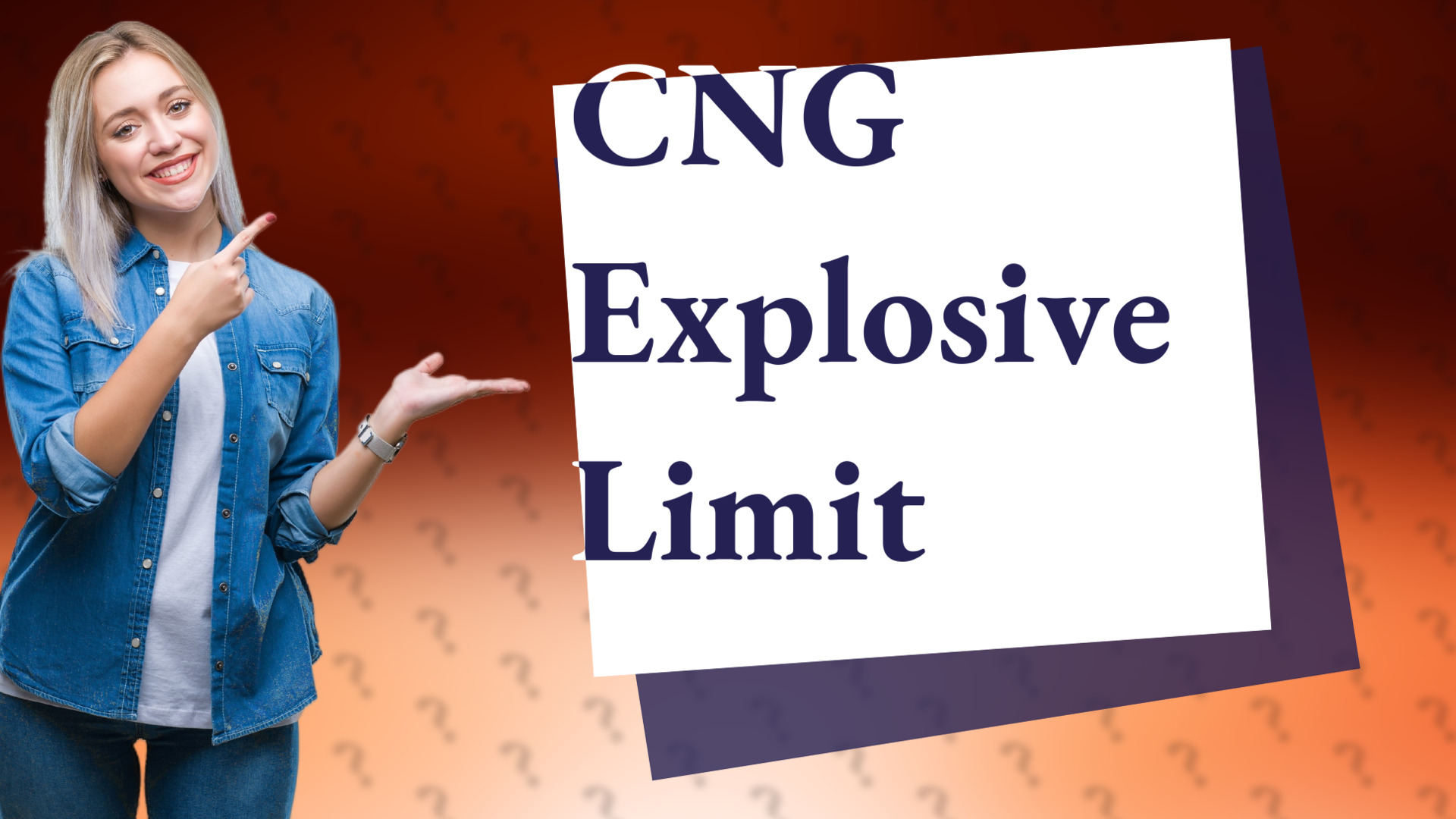 CNG Explosive Limit