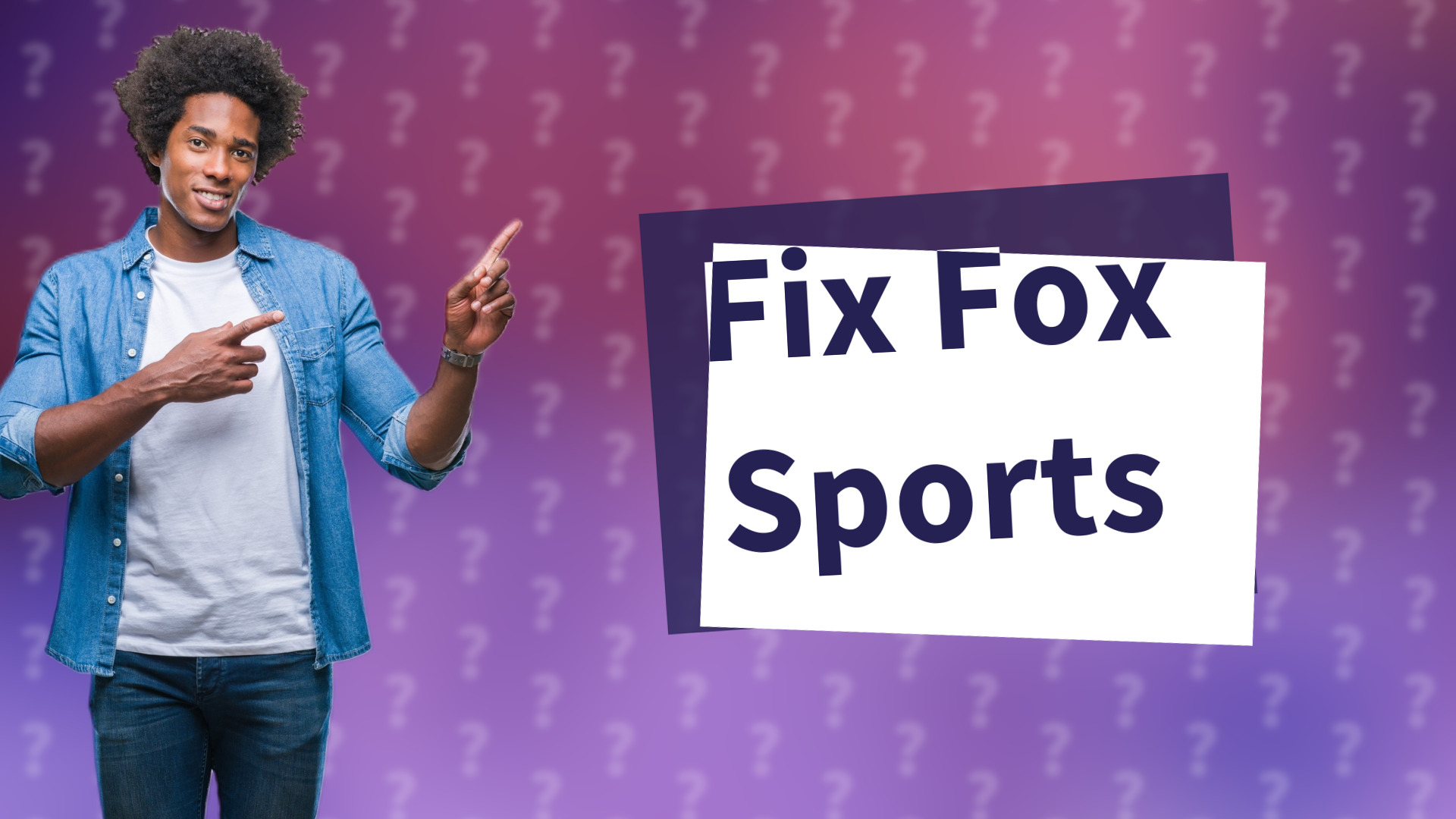 Fix Fox Sports