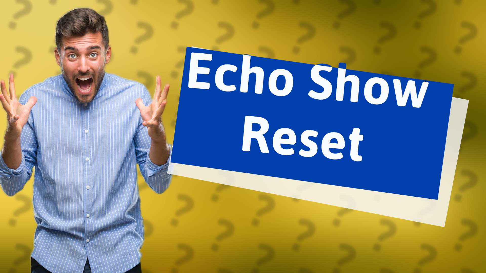 Echo Show Reset