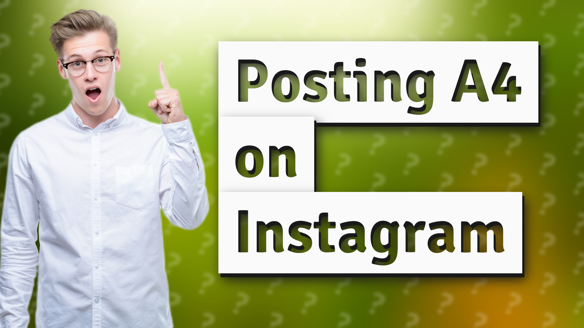 Posting A4 on Instagram