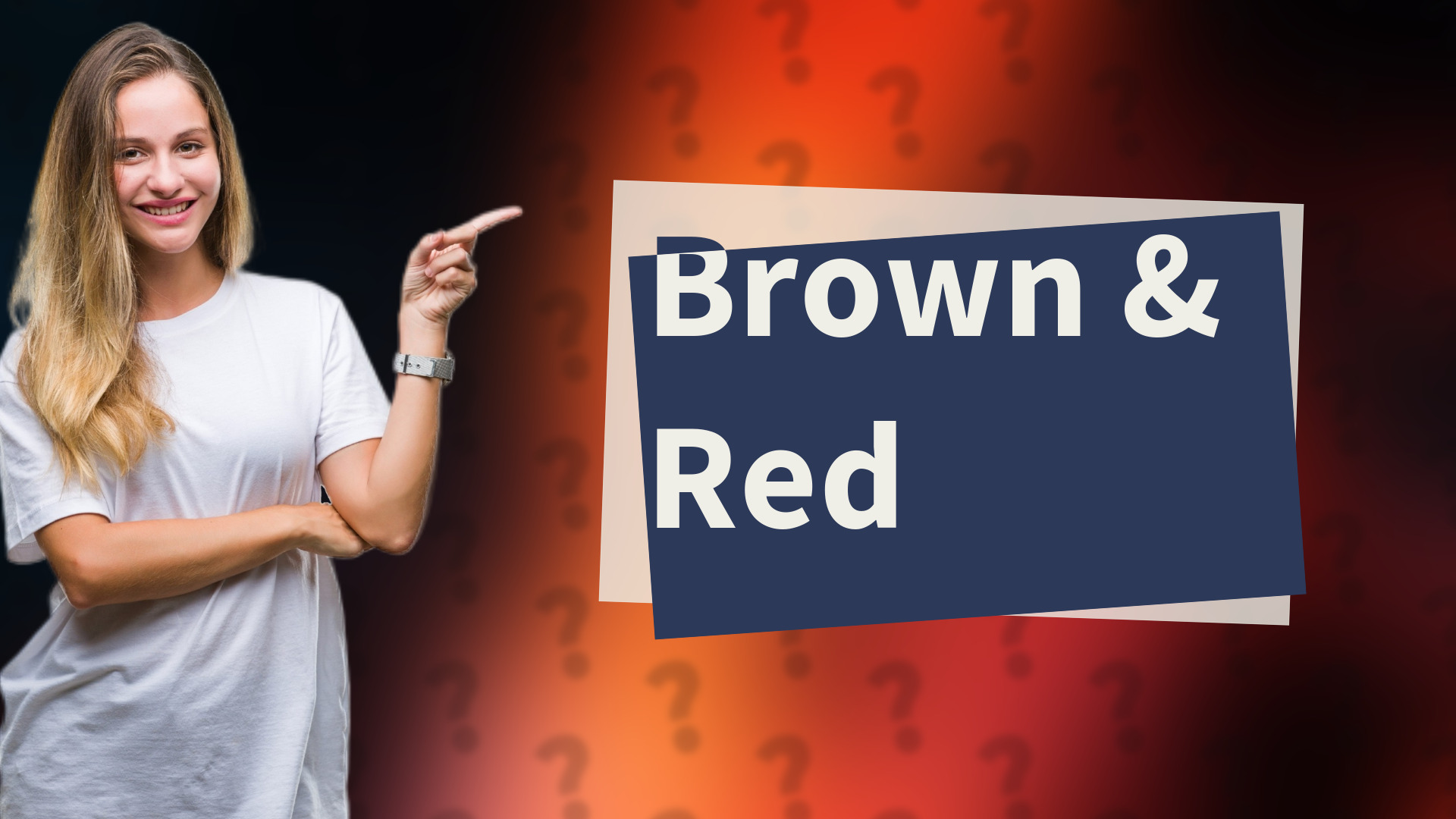 Brown & Red
