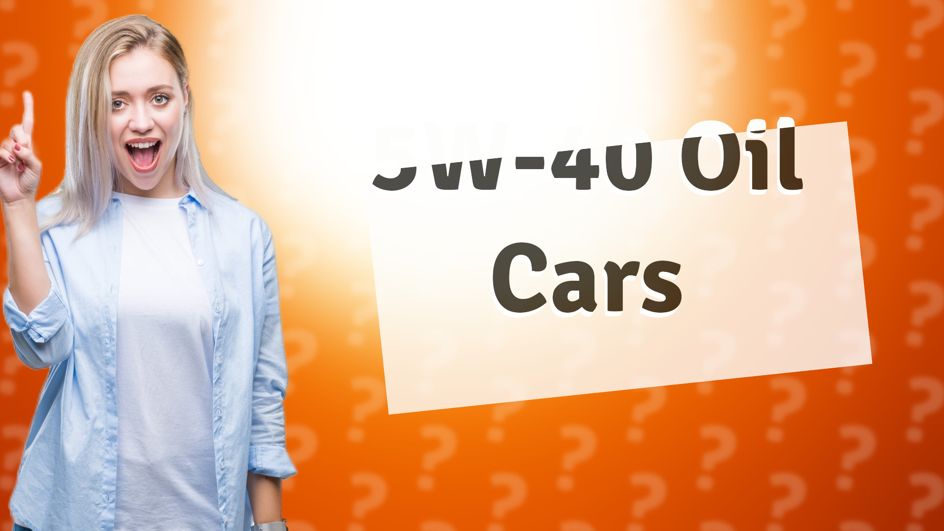 5W-40 Oil Cars
