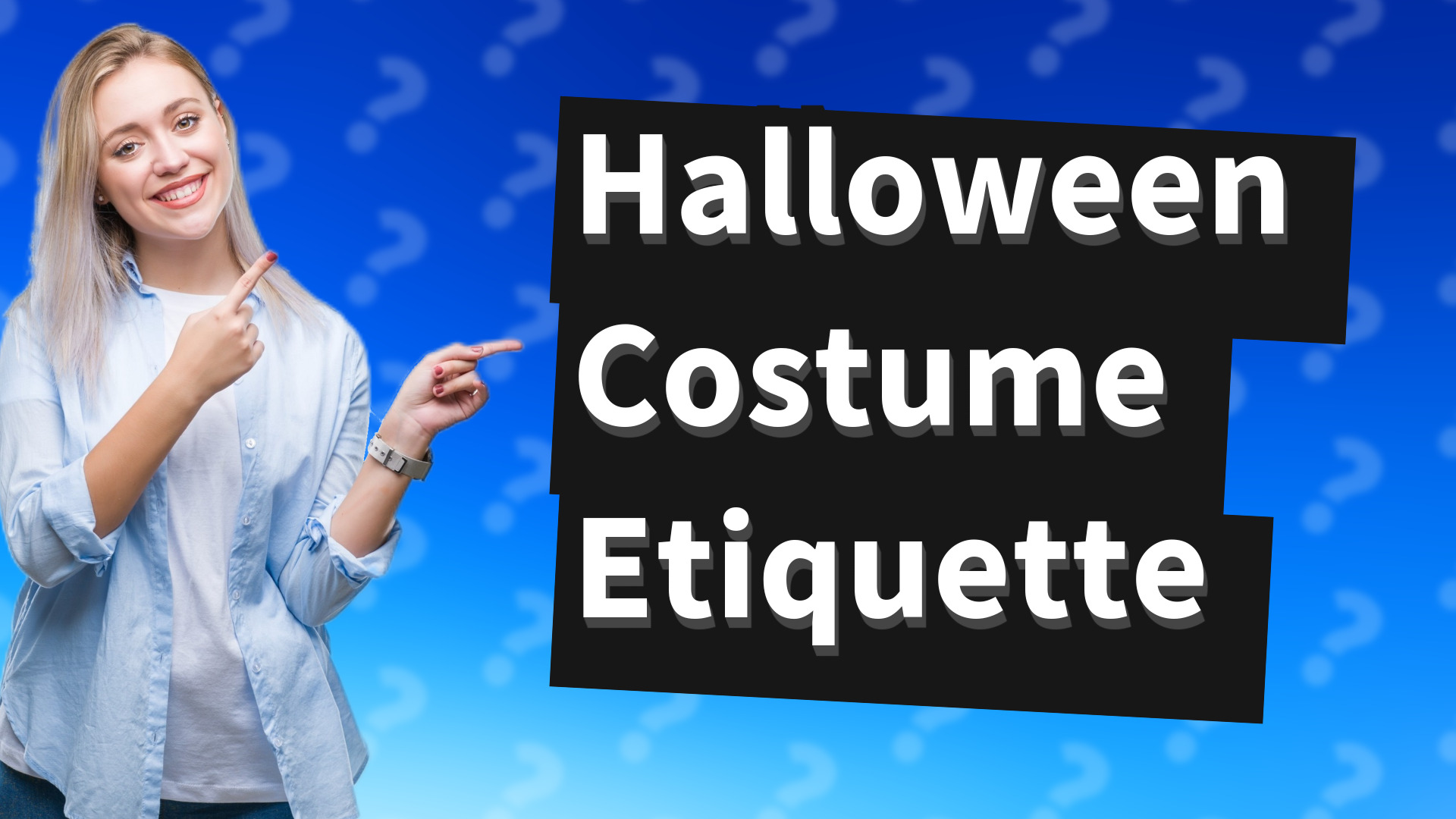 Halloween Costume Etiquette