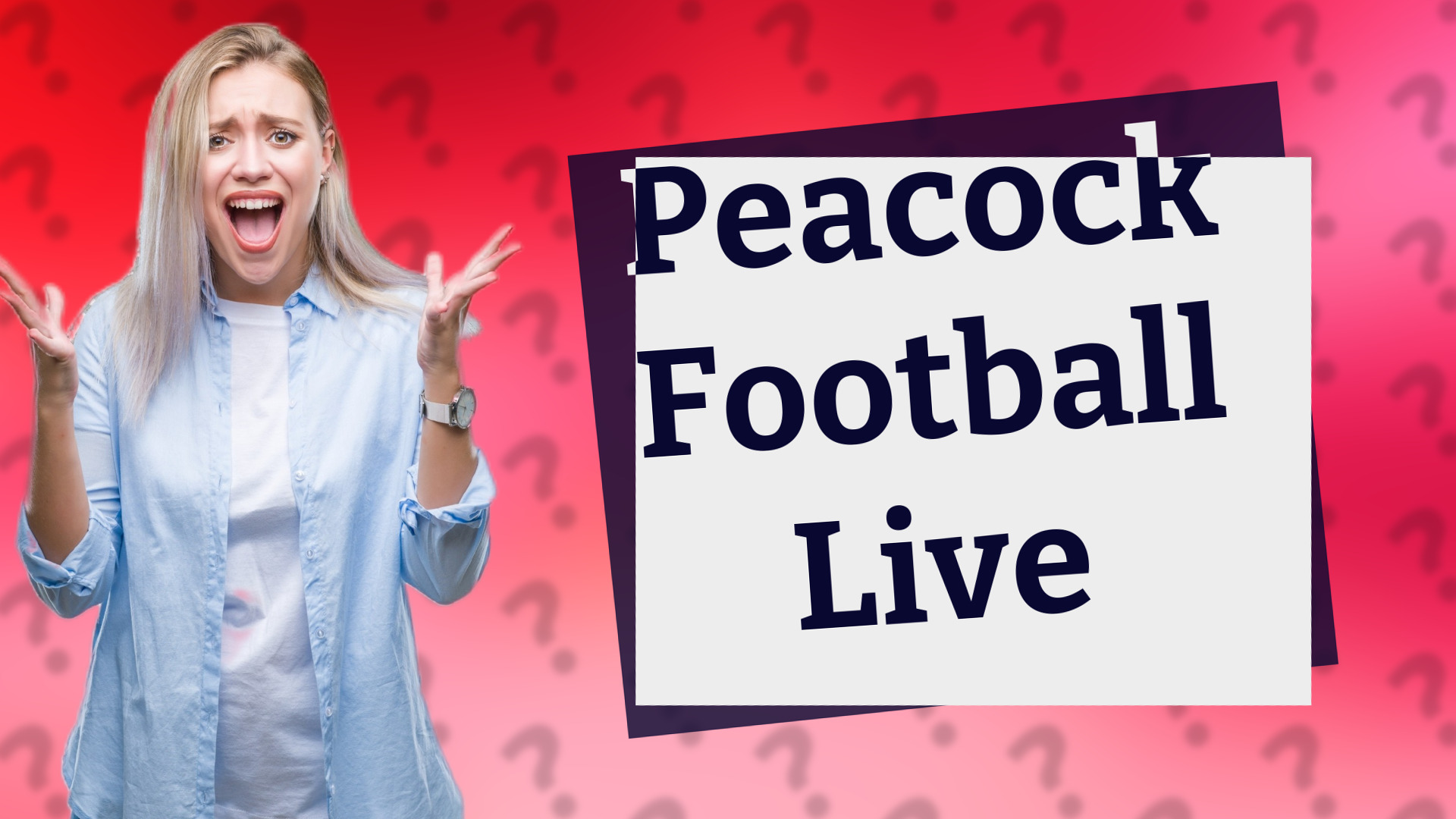 Peacock Football Live