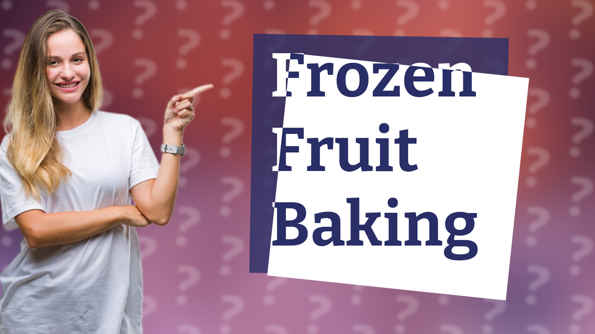 Frozen Fruit Baking