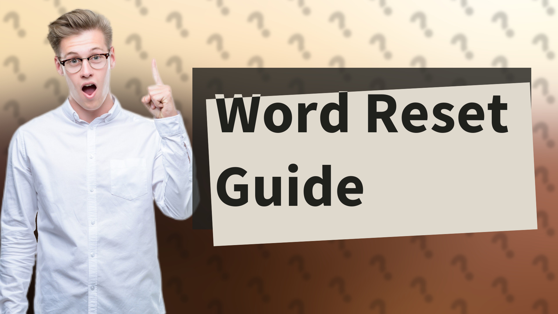 Word Reset Guide