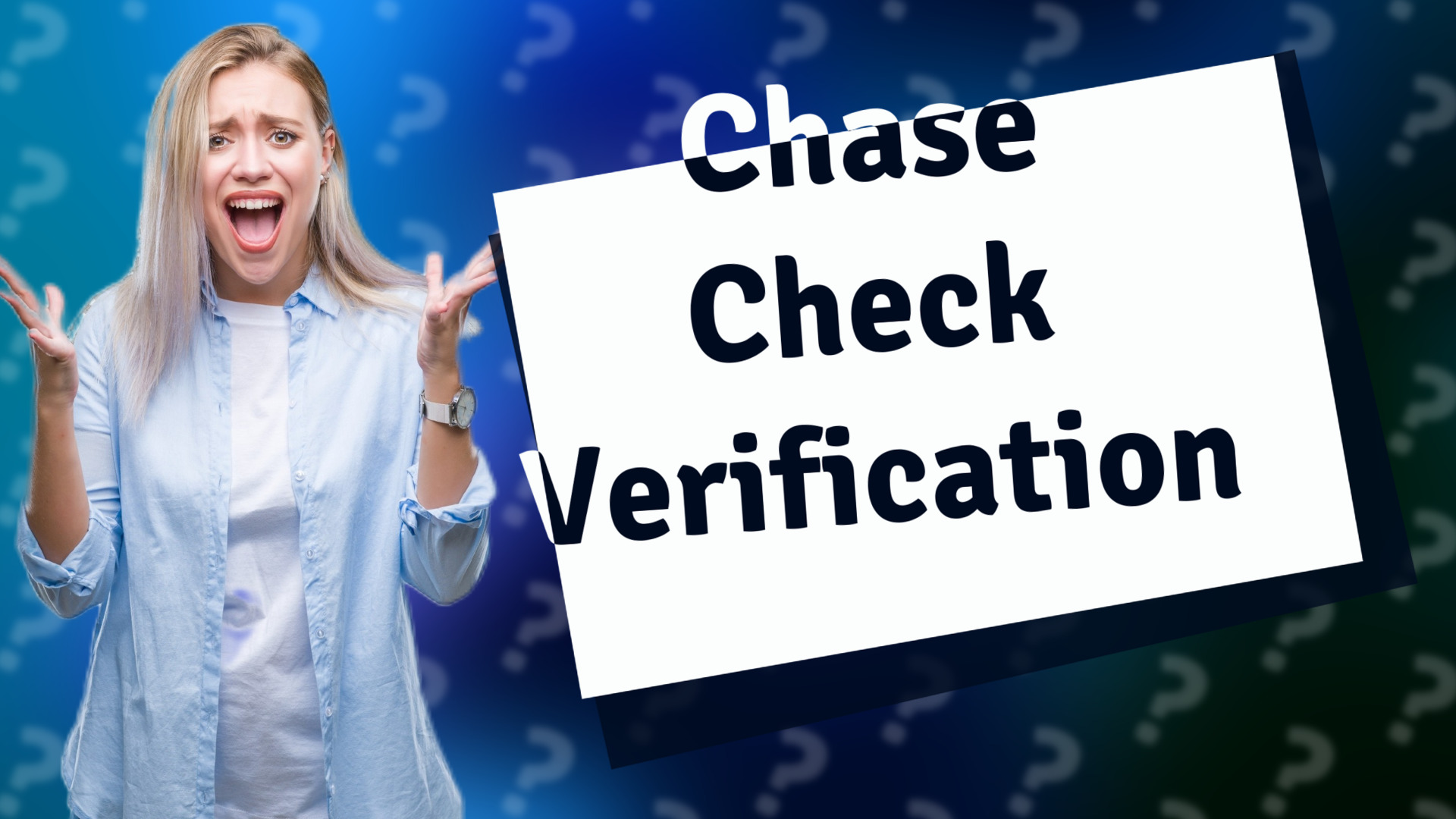 Chase Check Verification