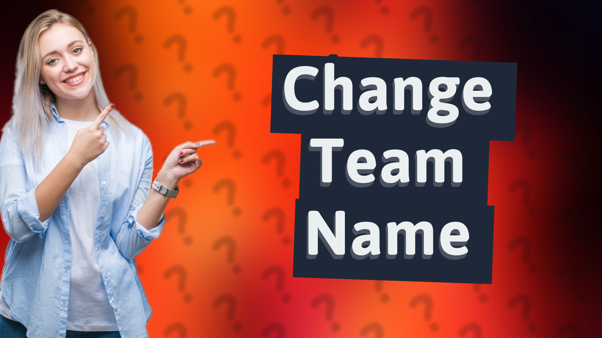 Change Team Name