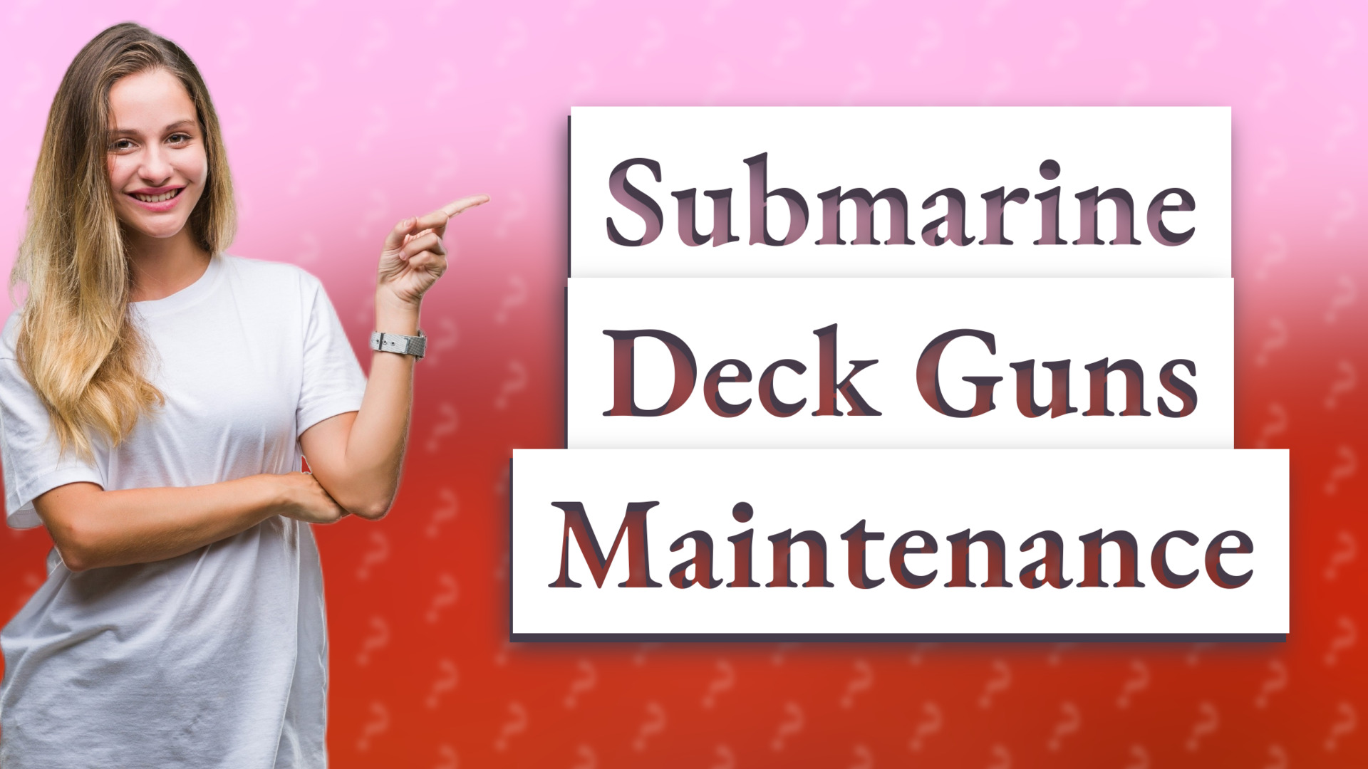 Submarine Deck Guns Maintenance