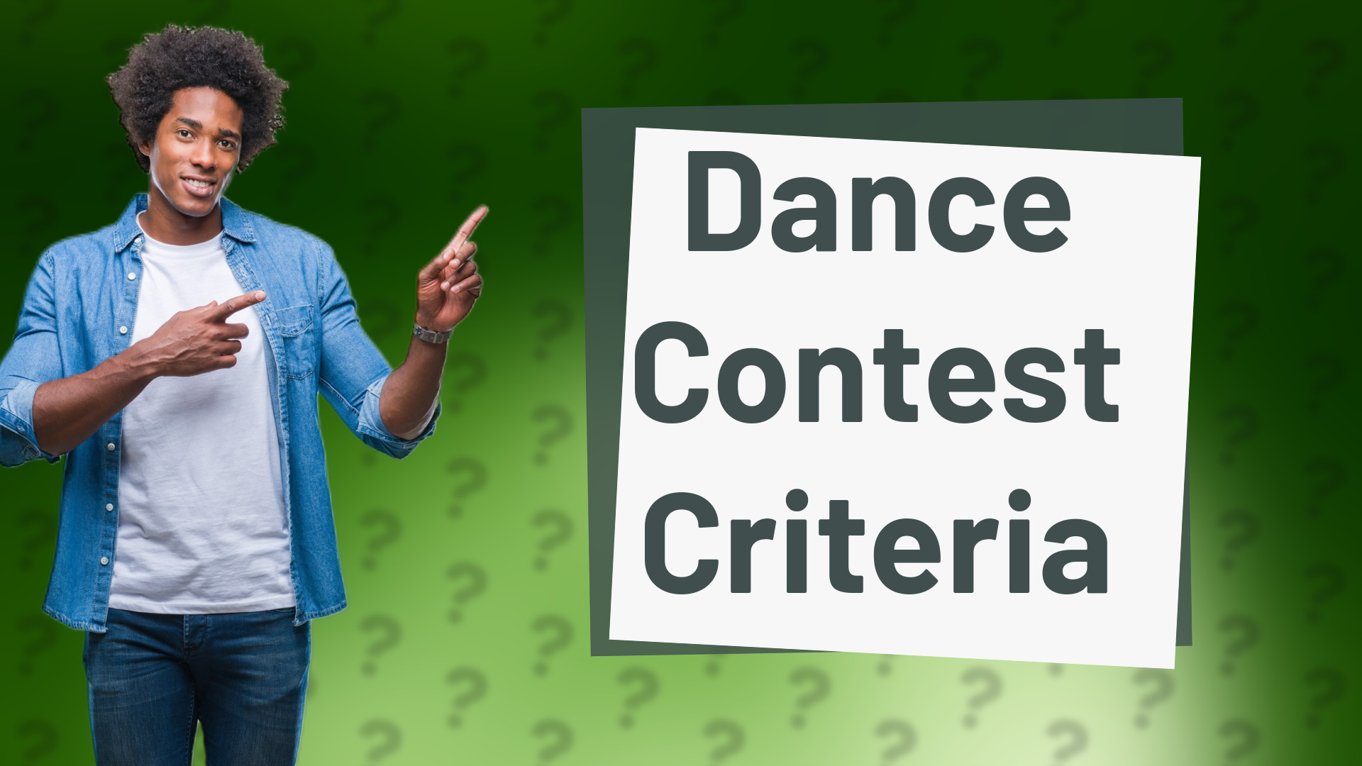 Dance Contest Criteria