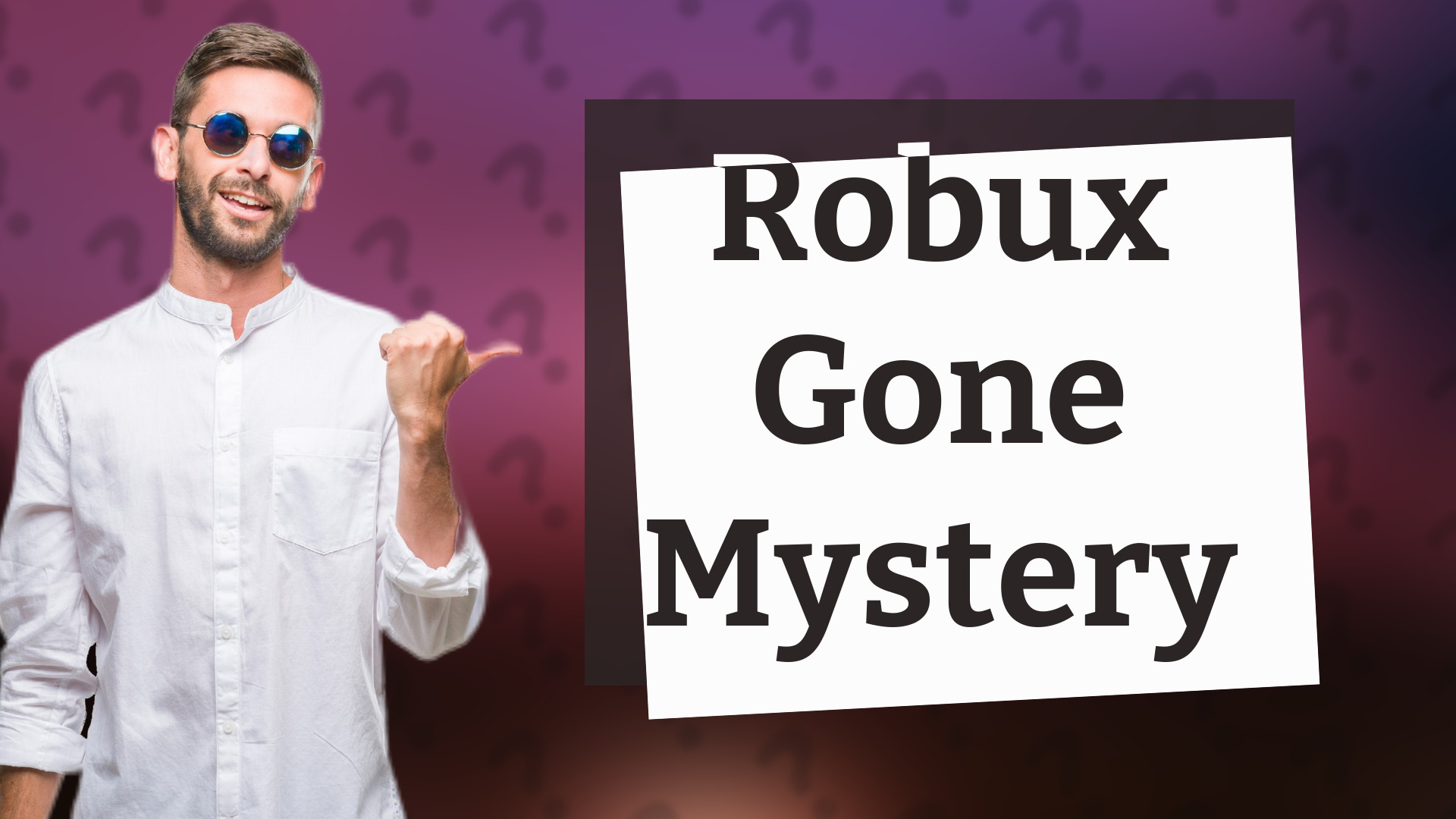 Robux Gone Mystery
