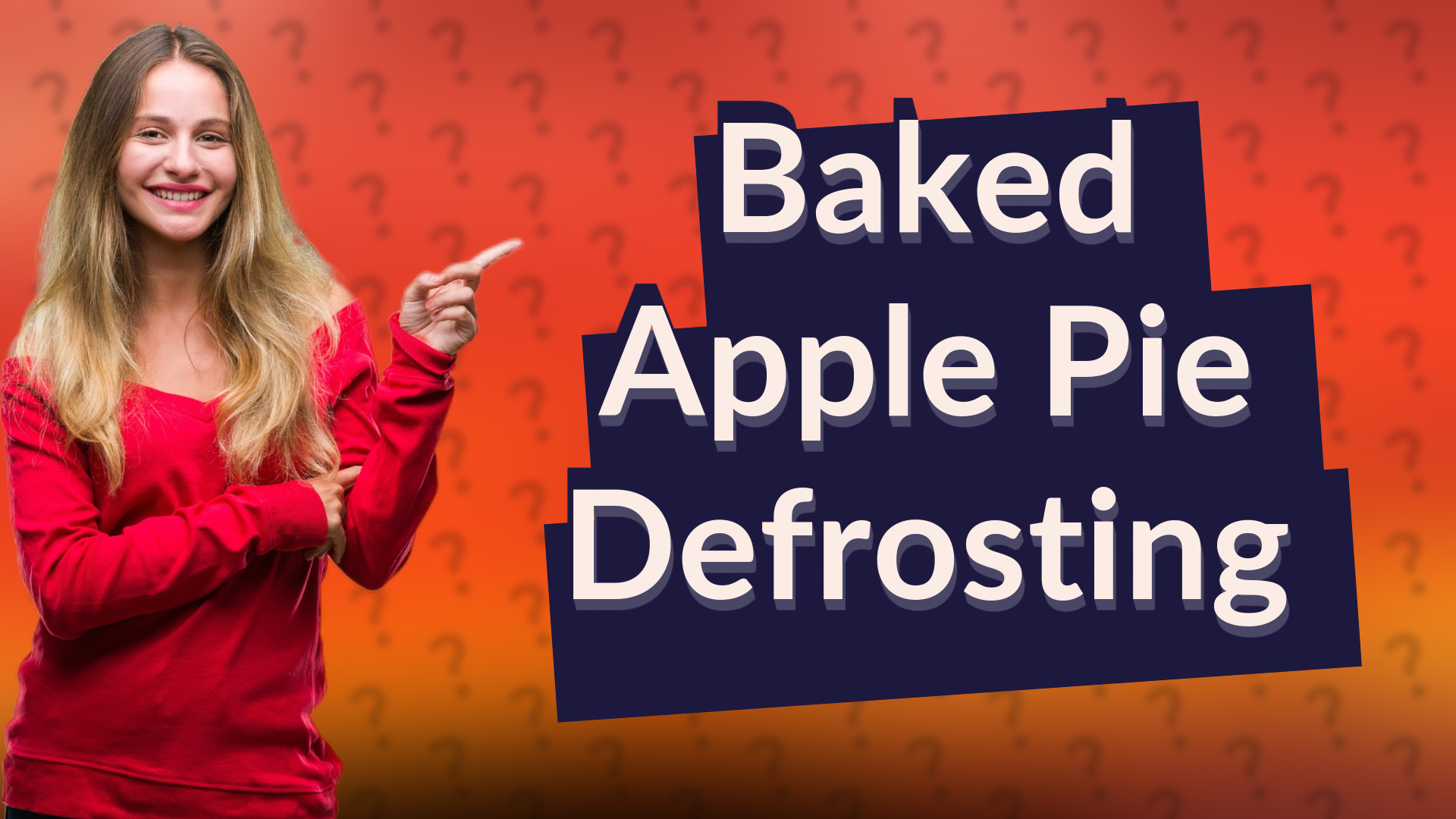 Baked Apple Pie Defrosting