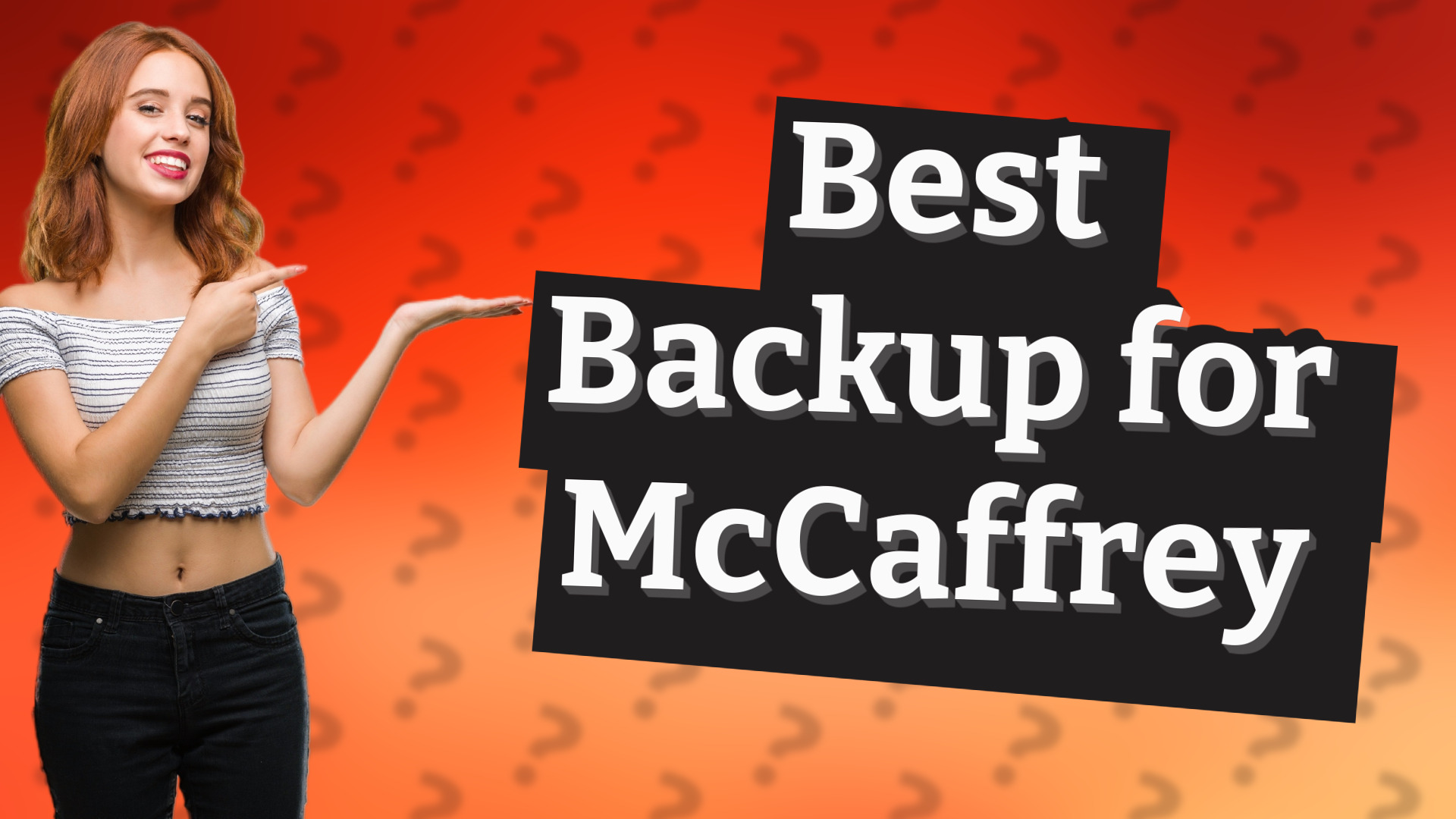 Best Backup for McCaffrey