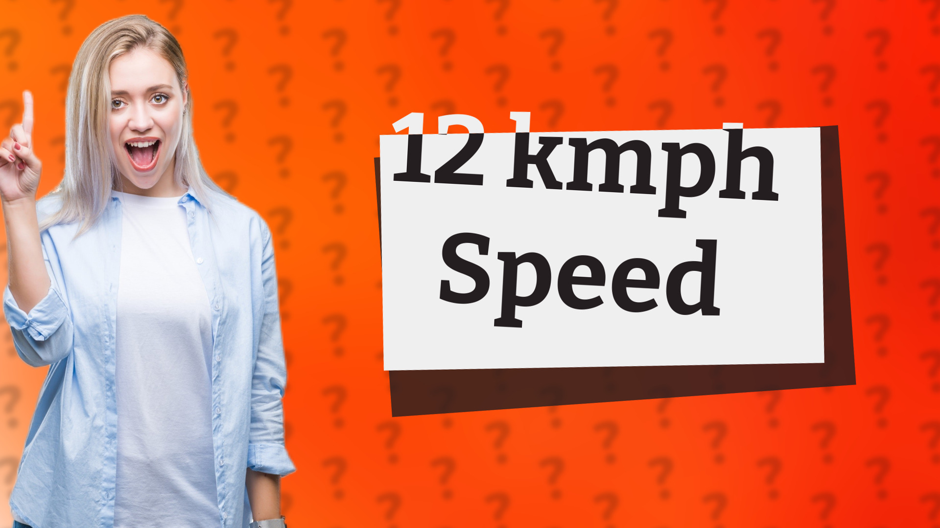 12 kmph Speed