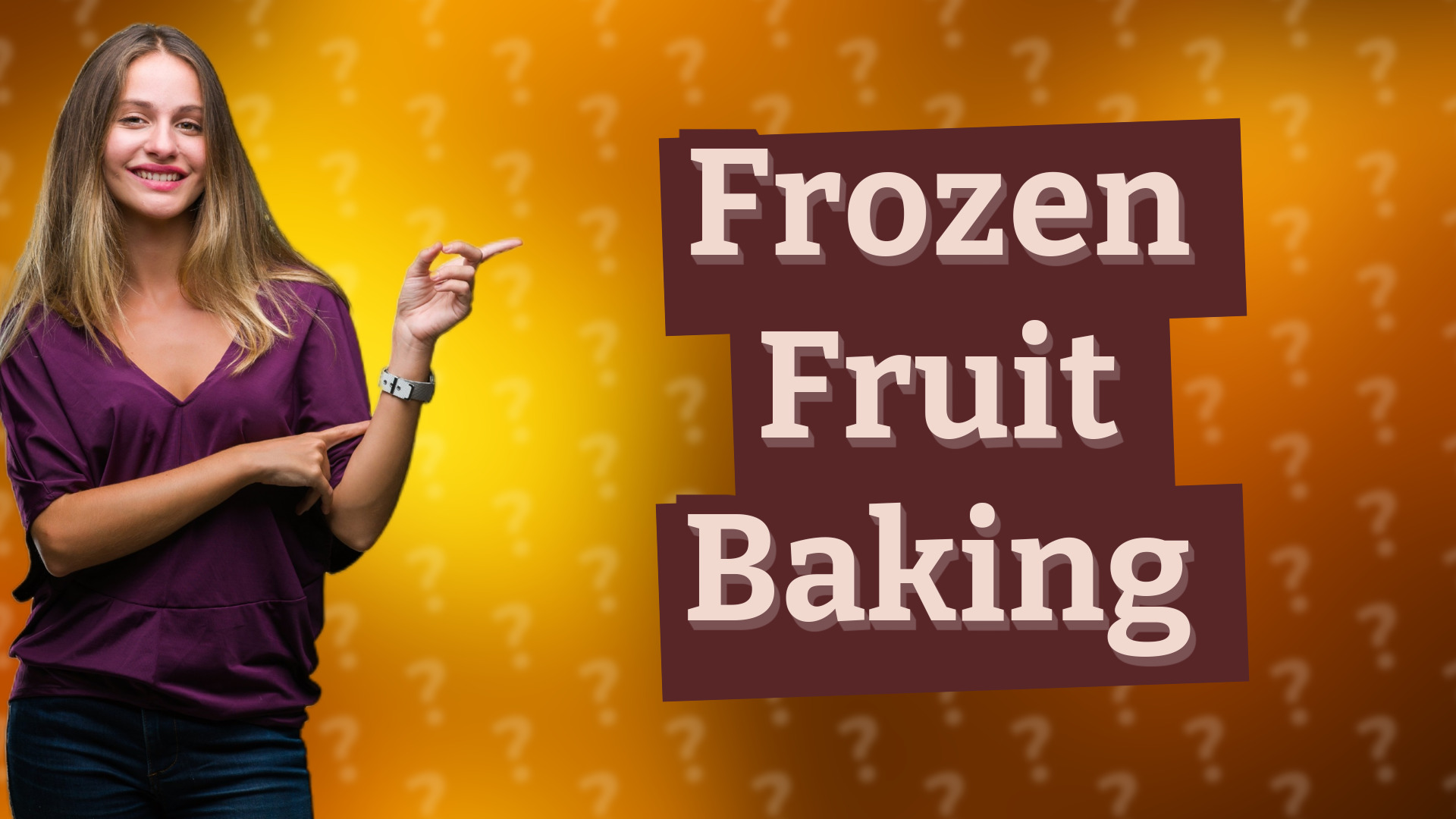 Frozen Fruit Baking