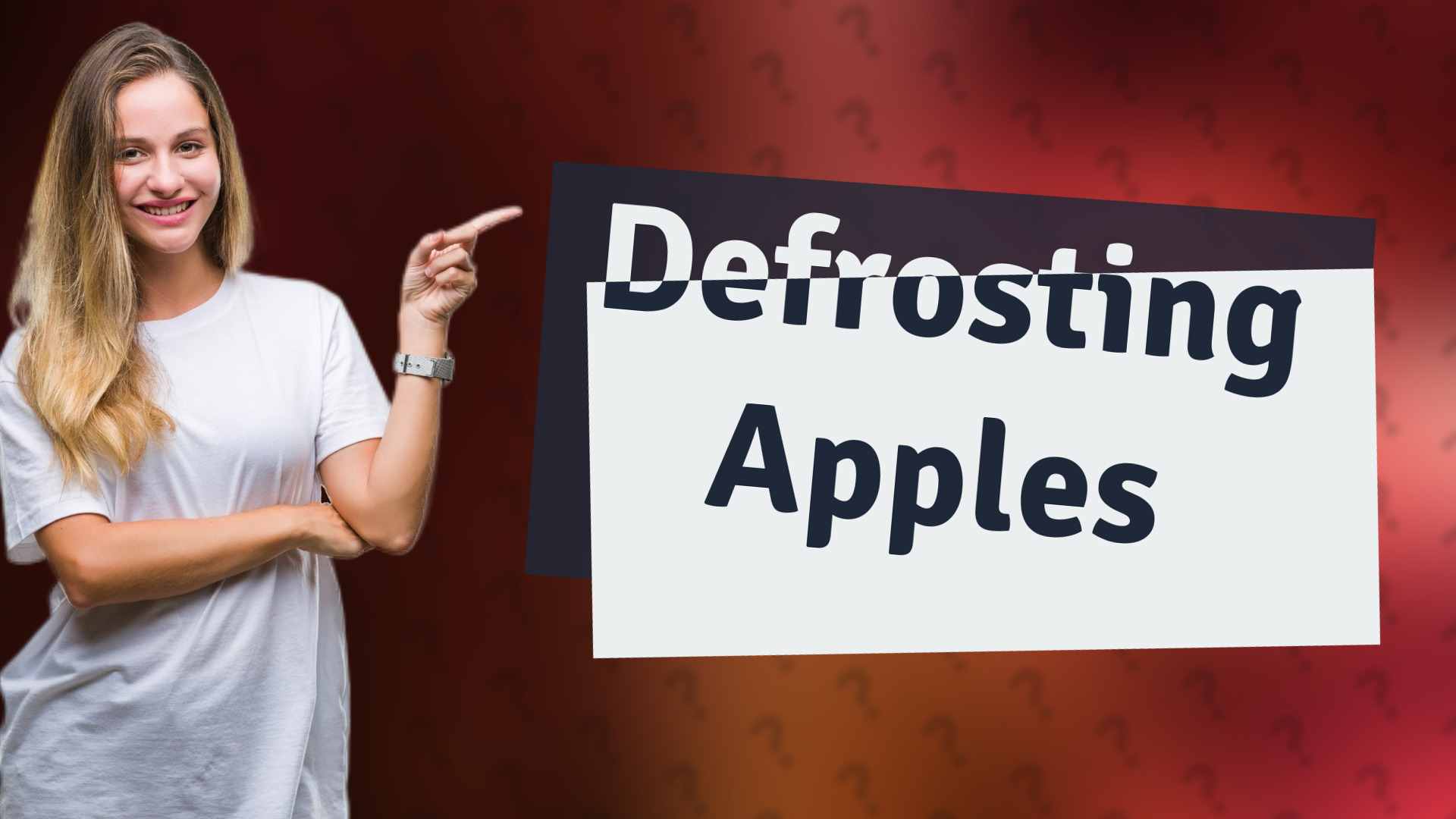 Defrosting Apples