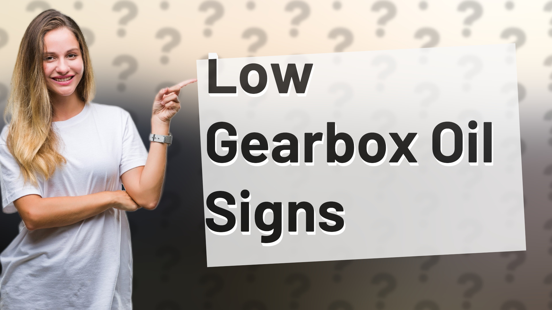 Low Gearbox Oil Signs