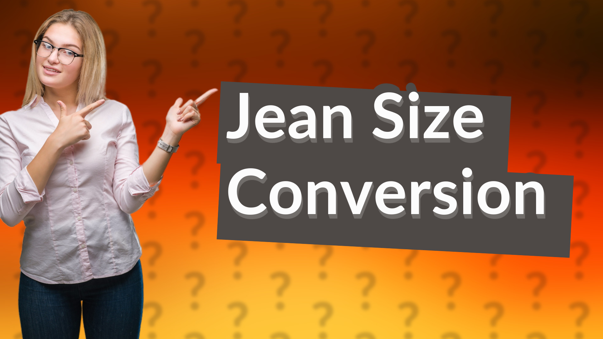 Jean Size Conversion