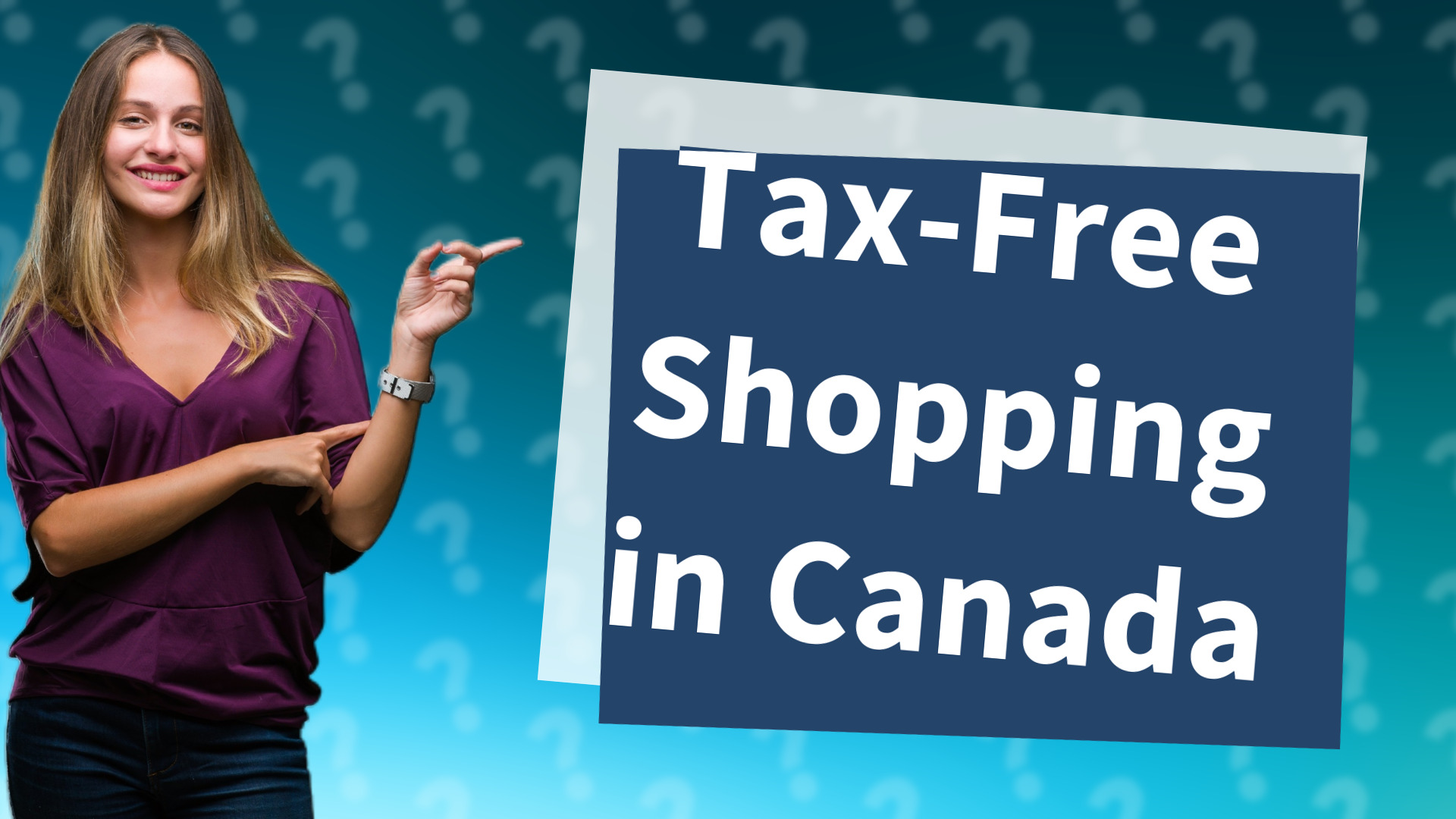 Tax-Free Shopping in Canada