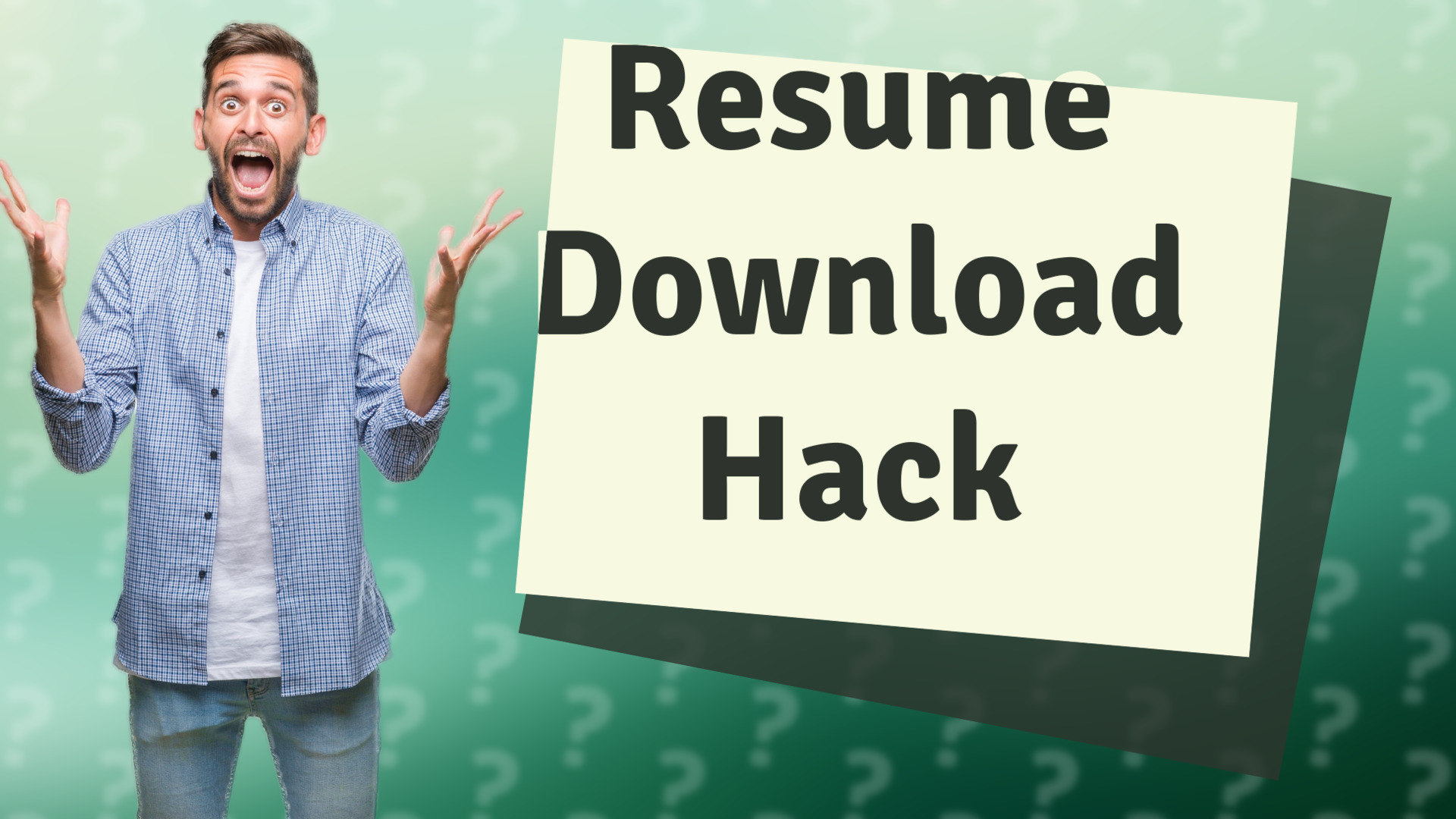 Resume Download Hack