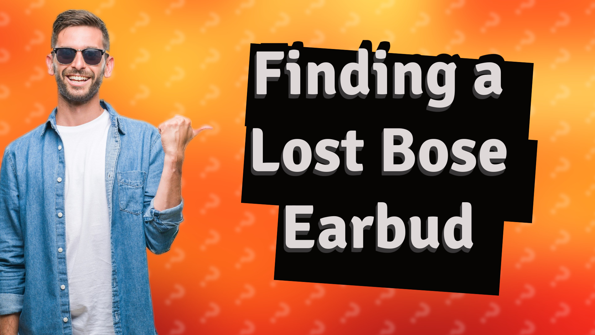 Finding a Lost Bose Earbud