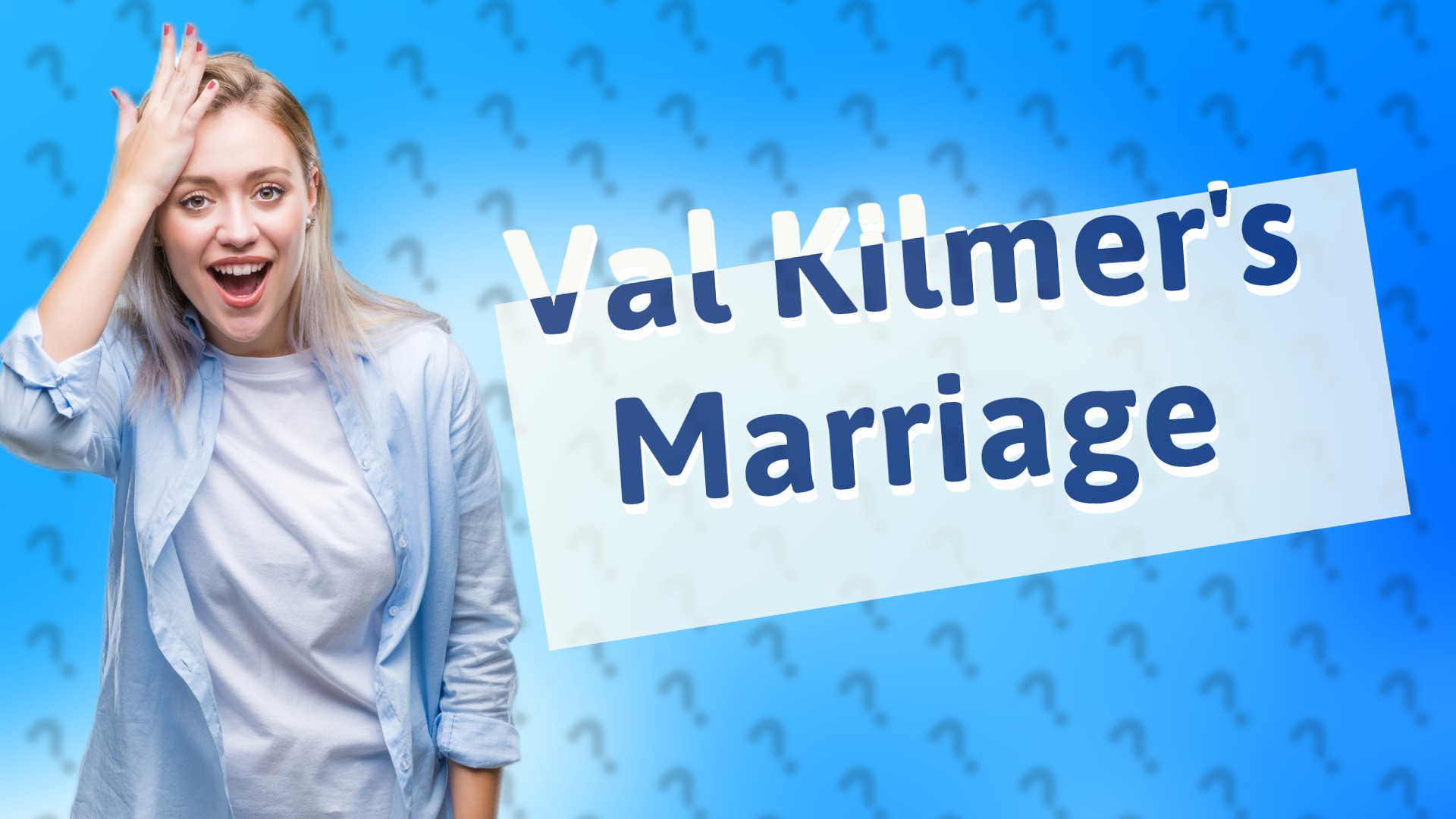 Val Kilmer's Marriage