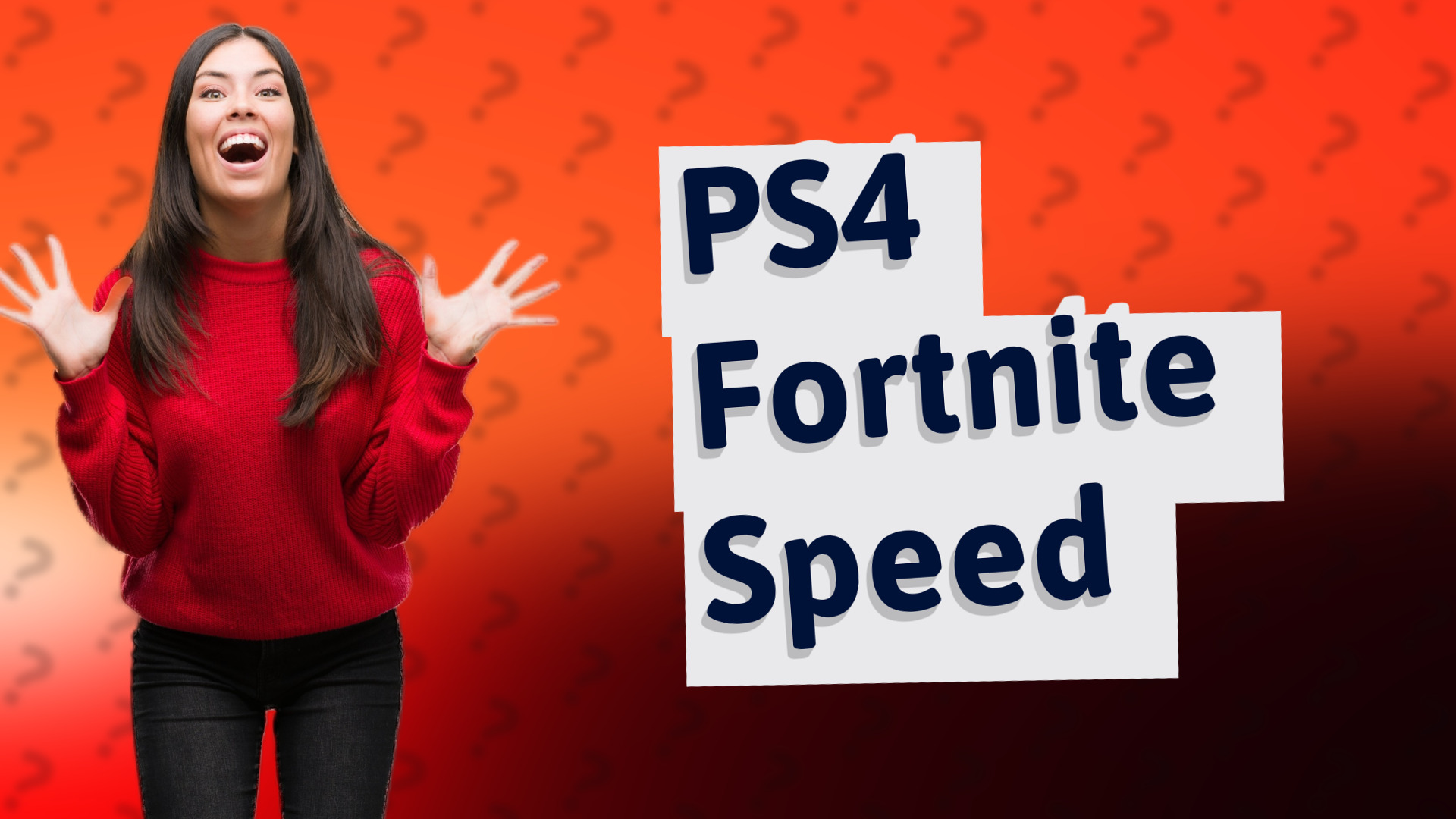 PS4 Fortnite Speed