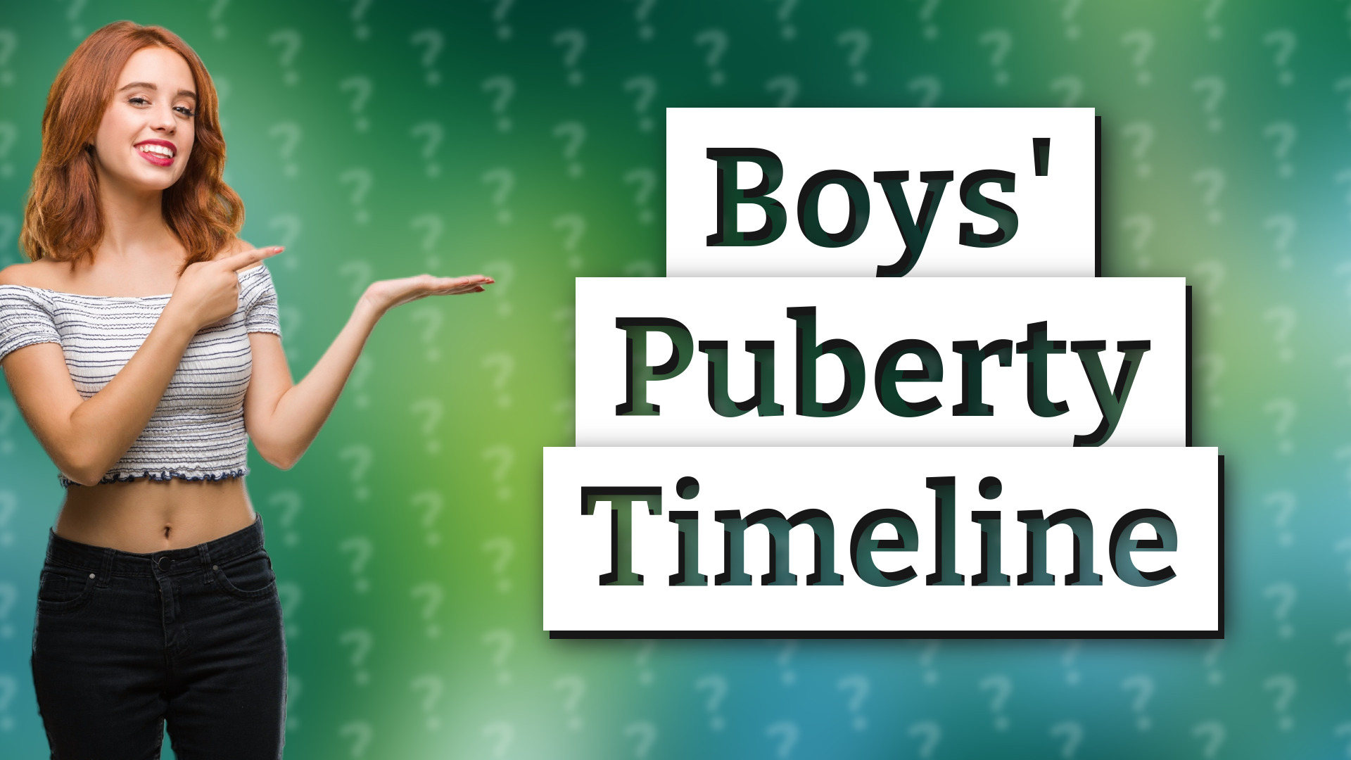 Boys' Puberty Timeline