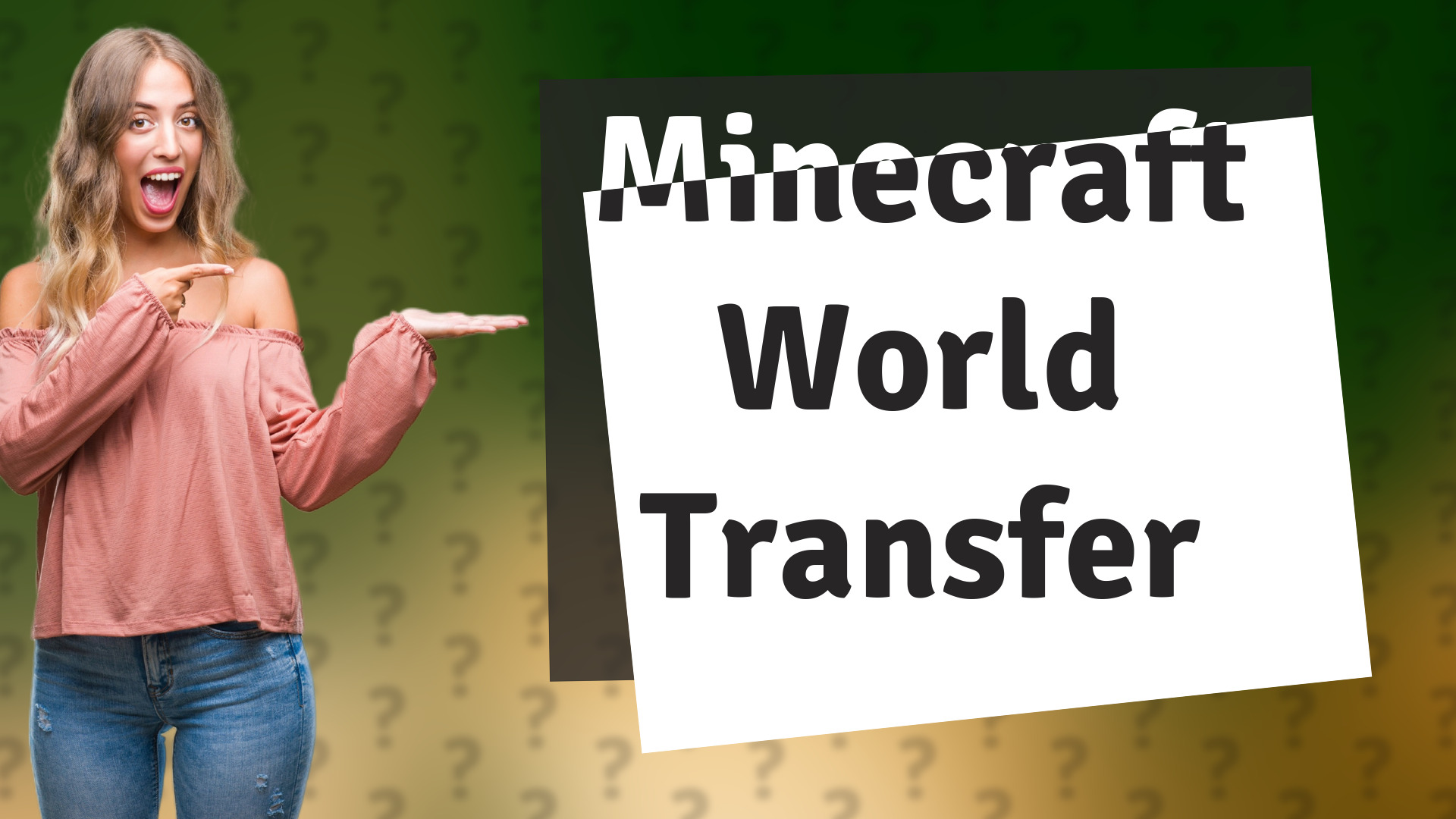 Minecraft World Transfer