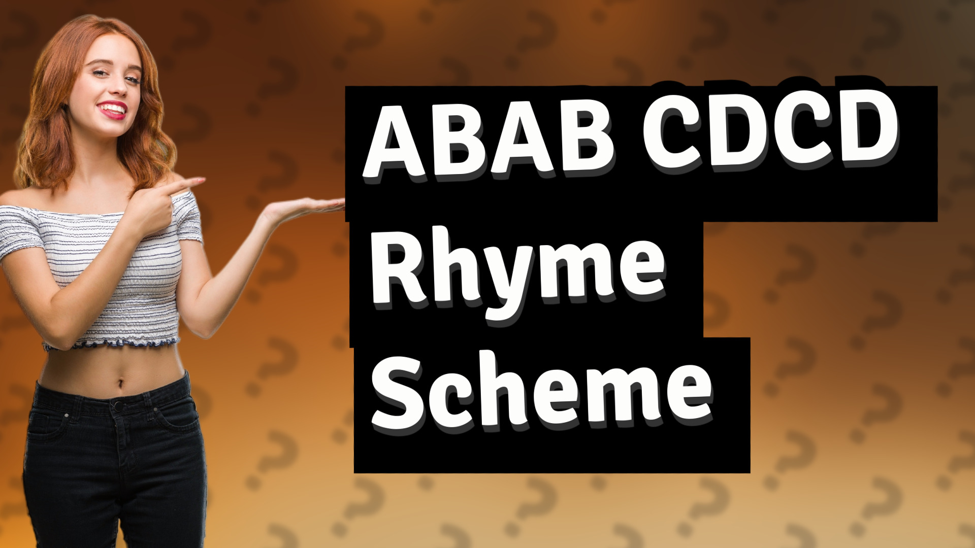 ABAB CDCD Rhyme Scheme