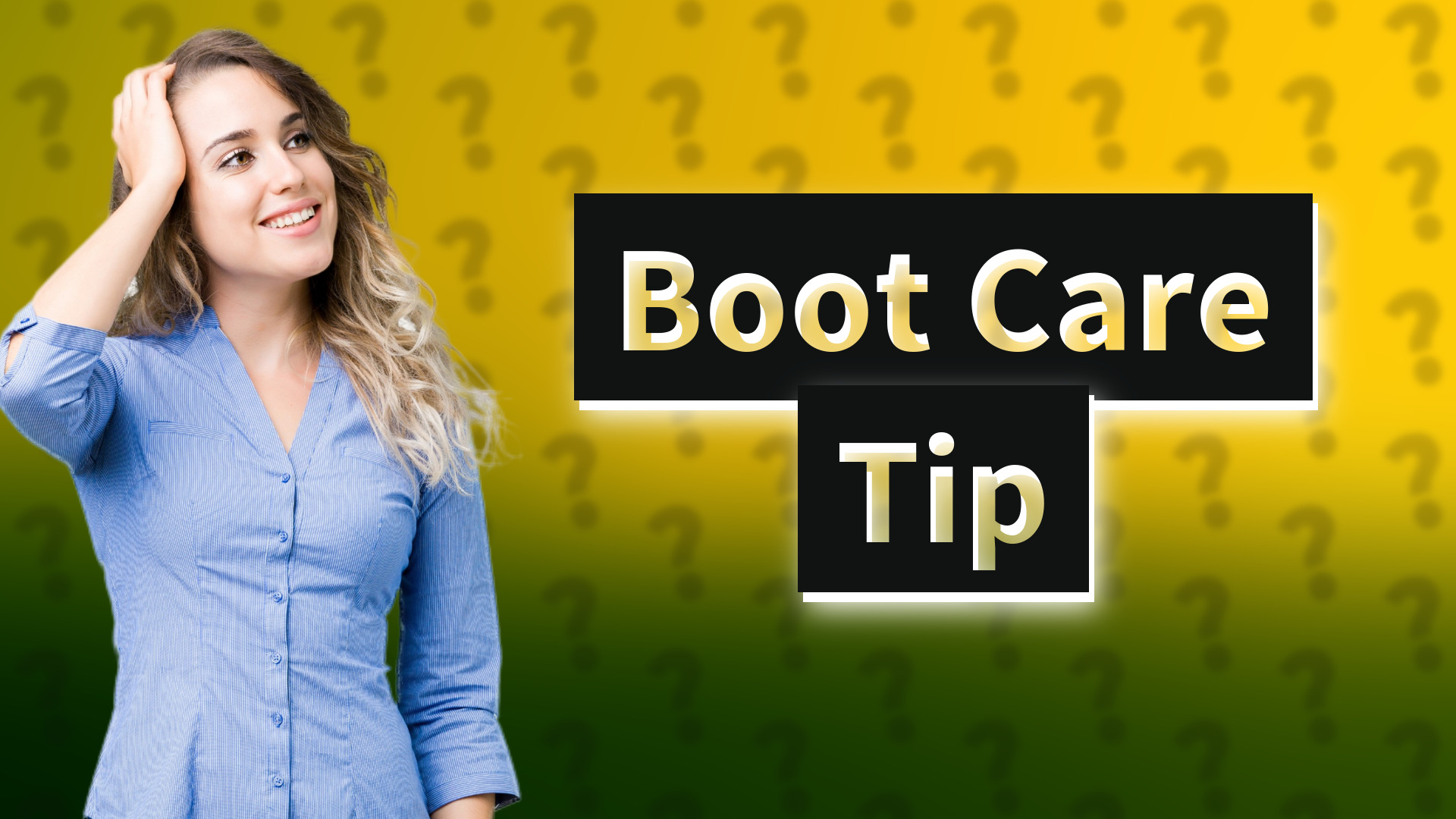 Boot Care Tip