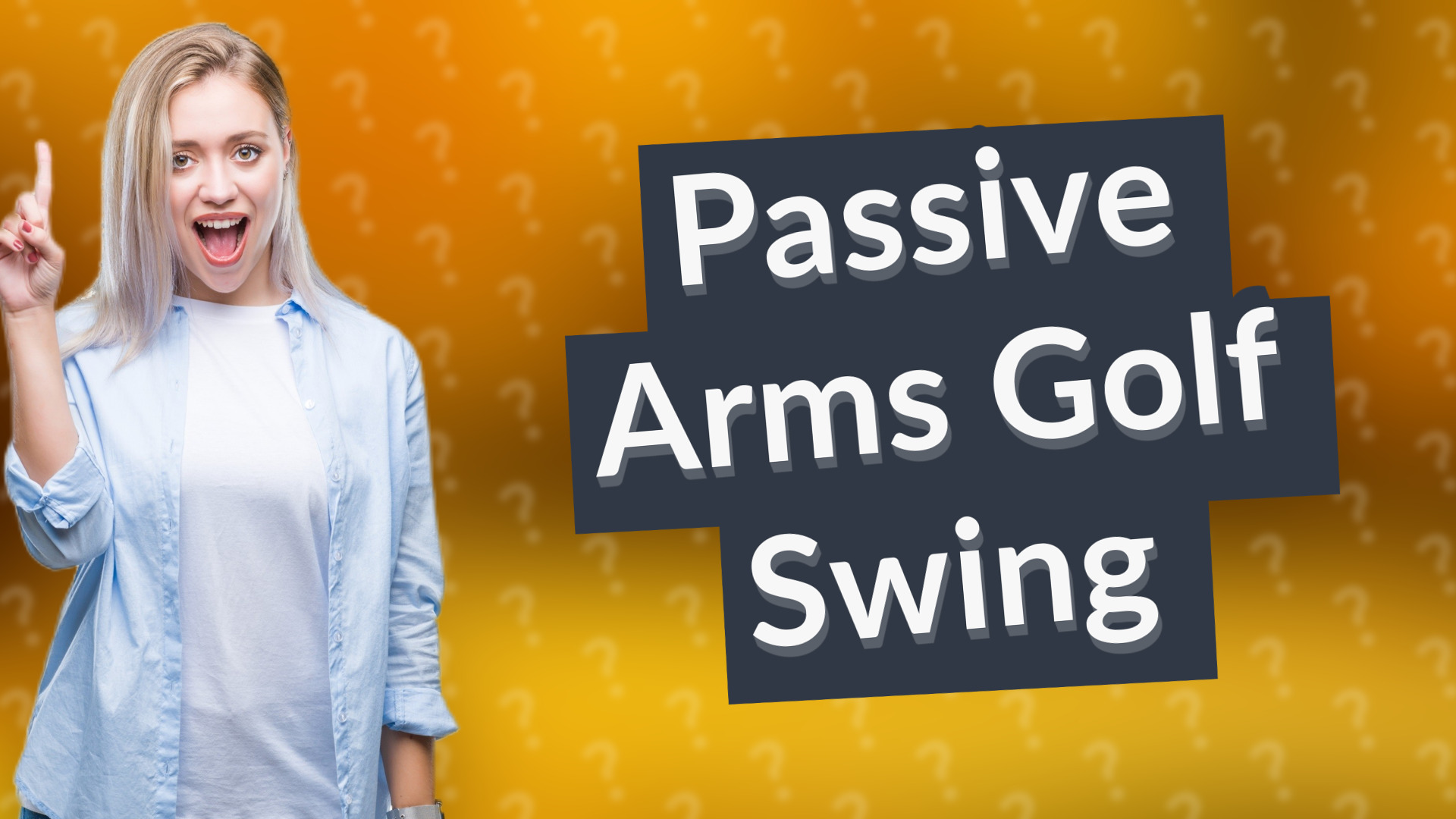 Passive Arms Golf Swing